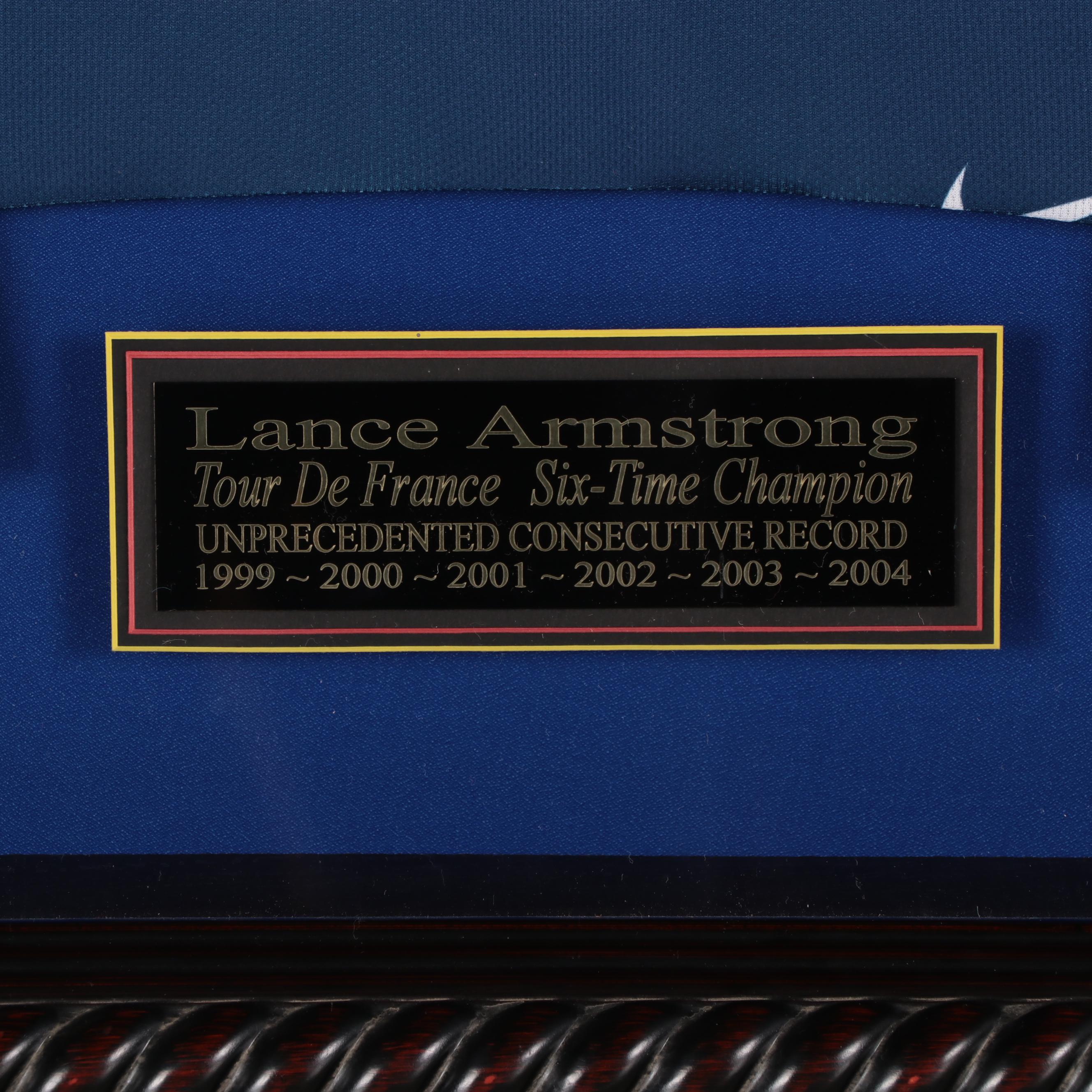 Lance Armstrong Signed "Six-Time Tour De France Champ" Cycling Jersey, COA