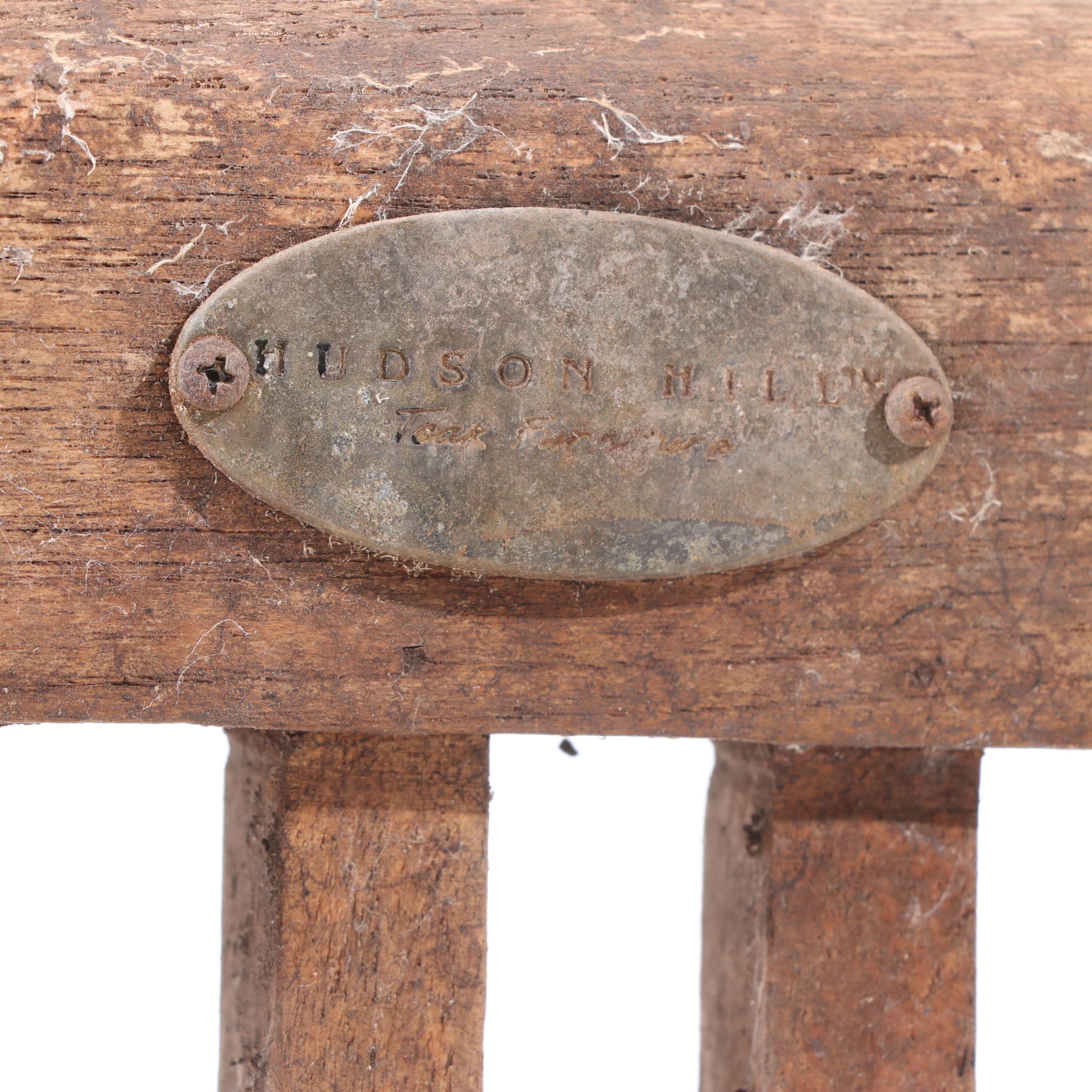 Four Hudson Hill Teak Patio Folding Armchairs