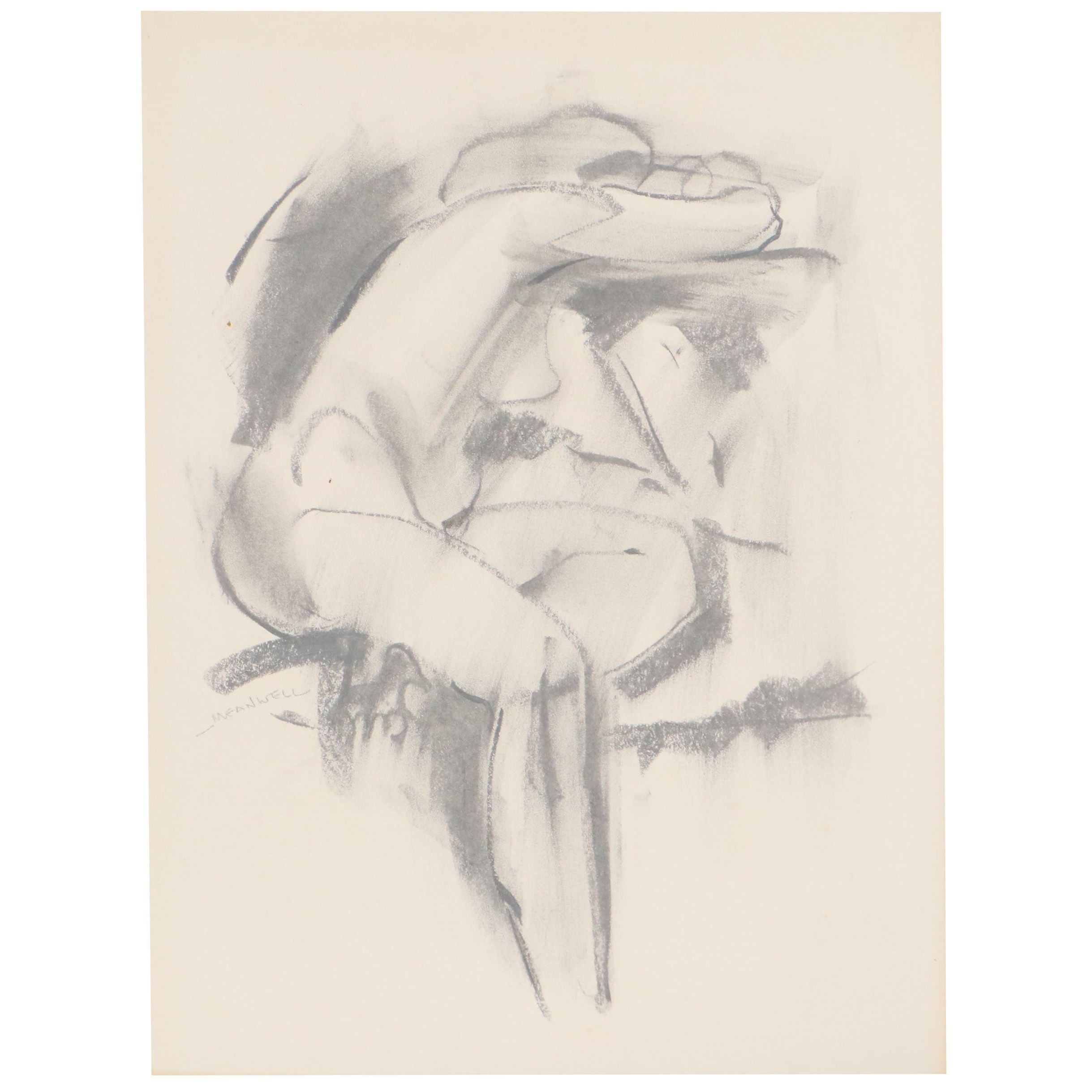 Jack Meanwell Figural Sketch