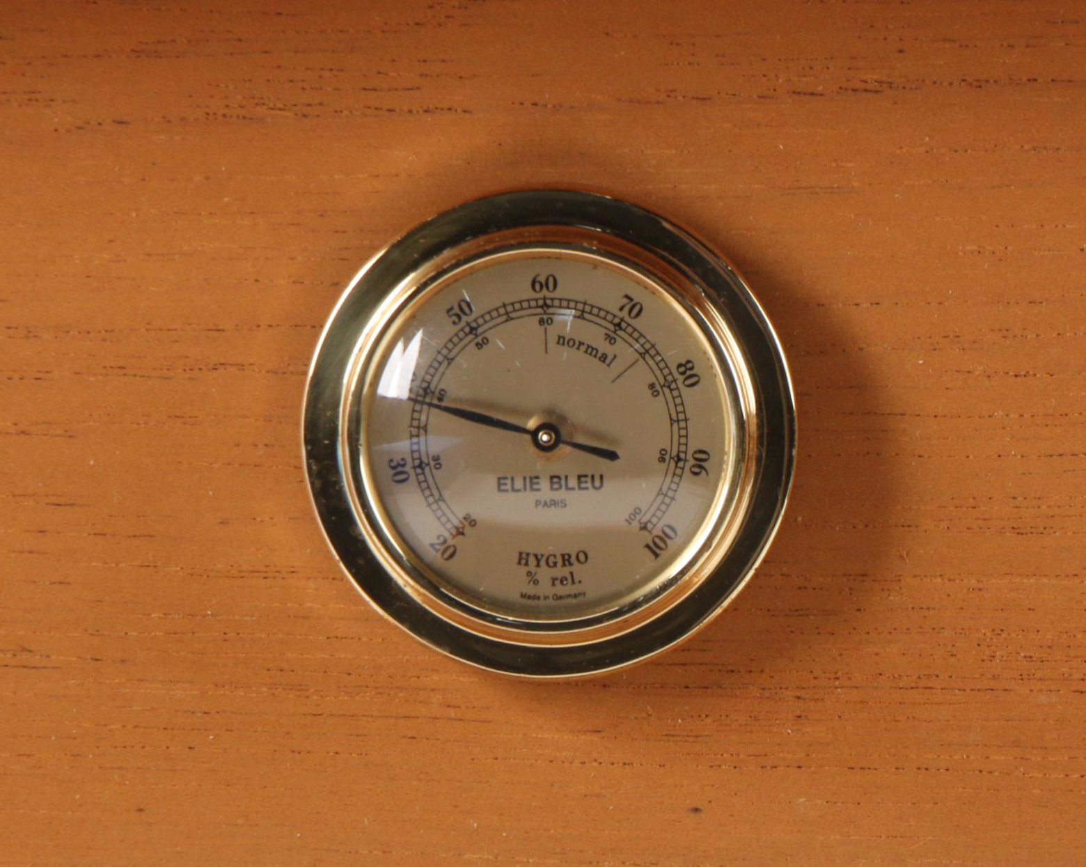 Elie Bleu for Arnold's Tobacco Cedar Lined Wooden Cigar Humidor