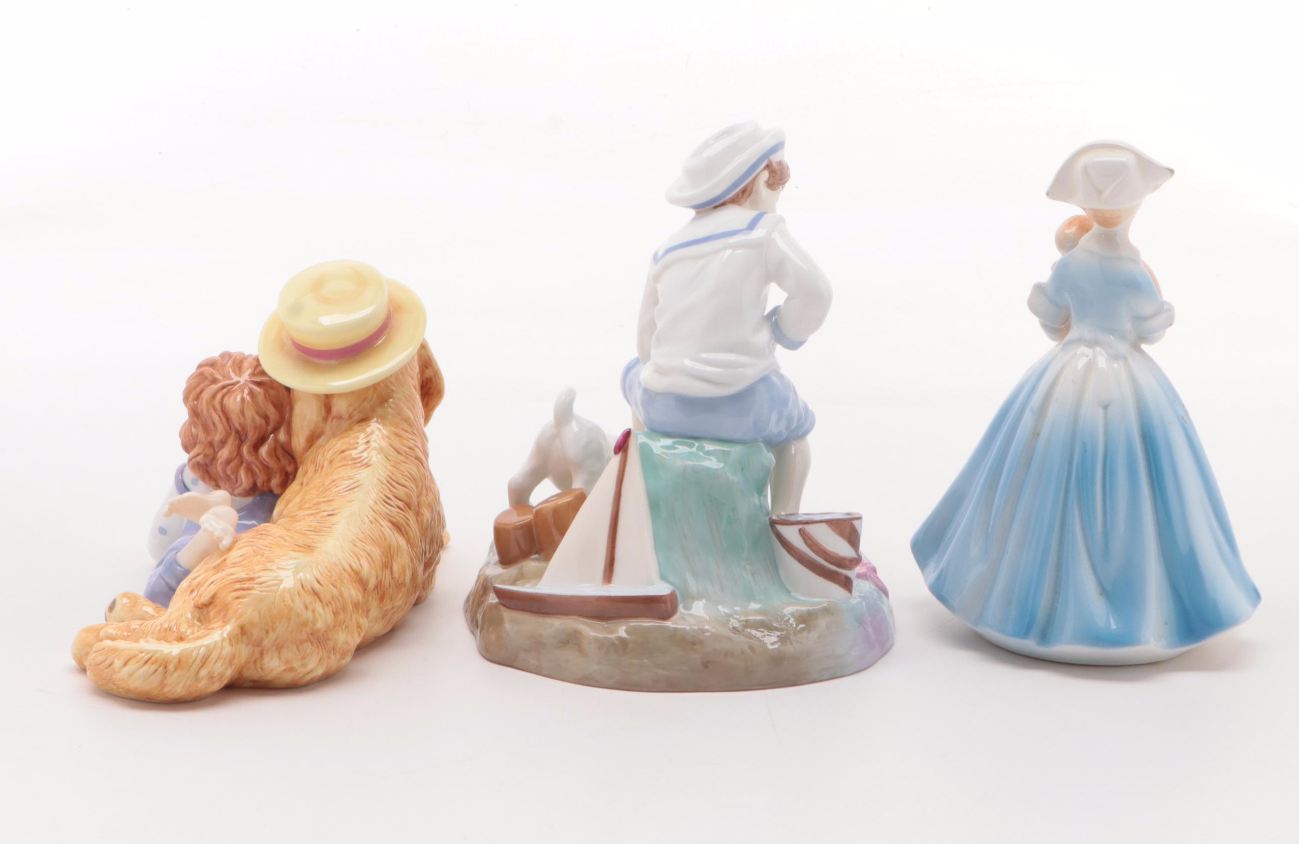 Royal Doulton "Captain Rupert" and Other Ceramic Figurines