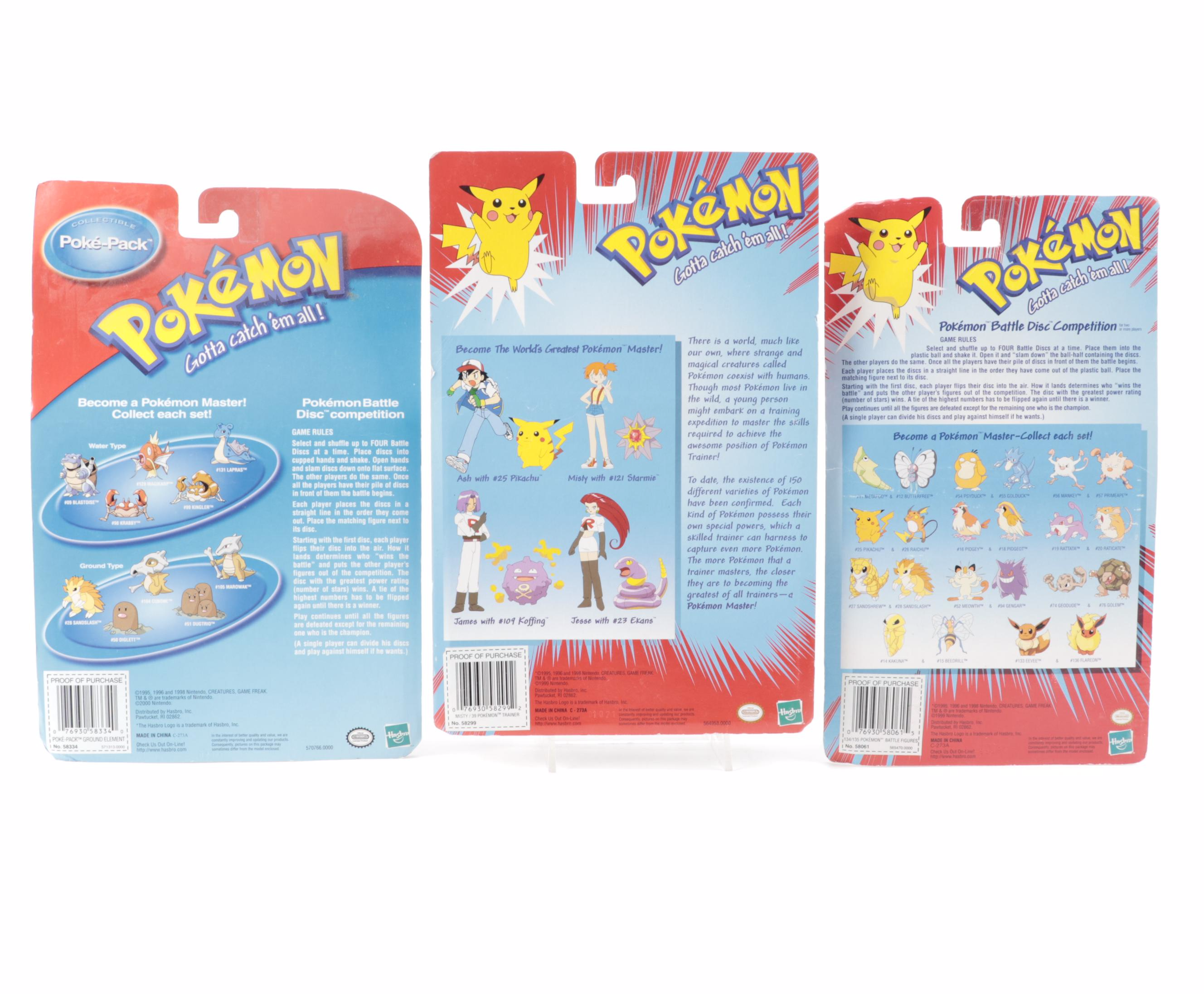 Poké Ball Blaster, Grabber Ball and Other Unopened Pokémon Figures and Toys