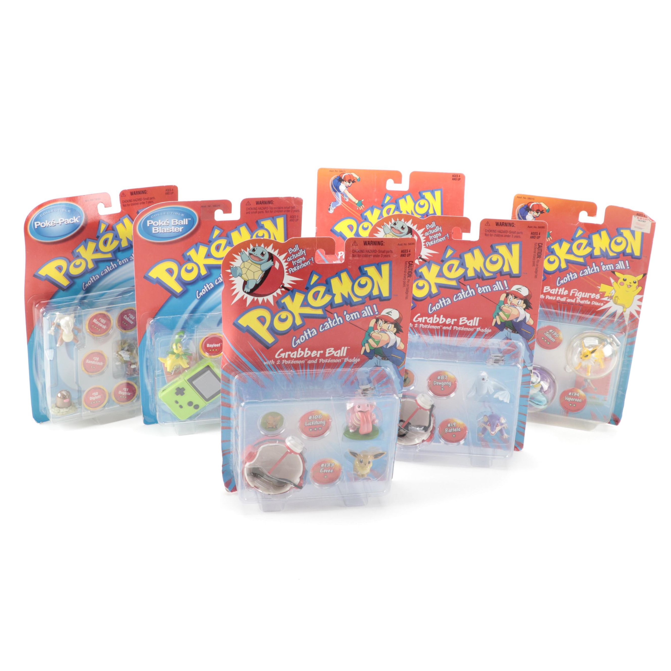Poké Ball Blaster, Grabber Ball and Other Unopened Pokémon Figures and Toys