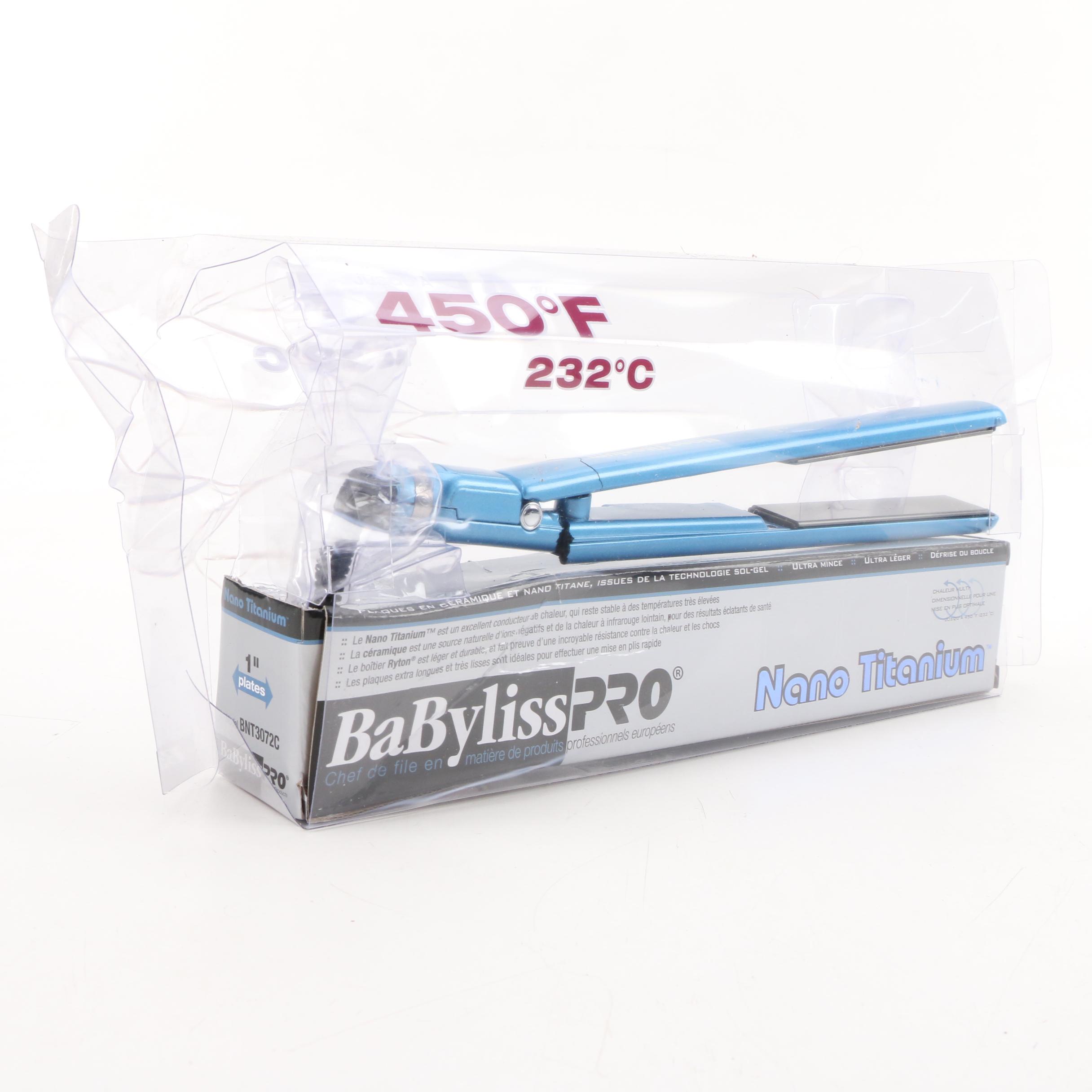 BabylissPRO Nano Titanium Ultra Thin Flat Iron