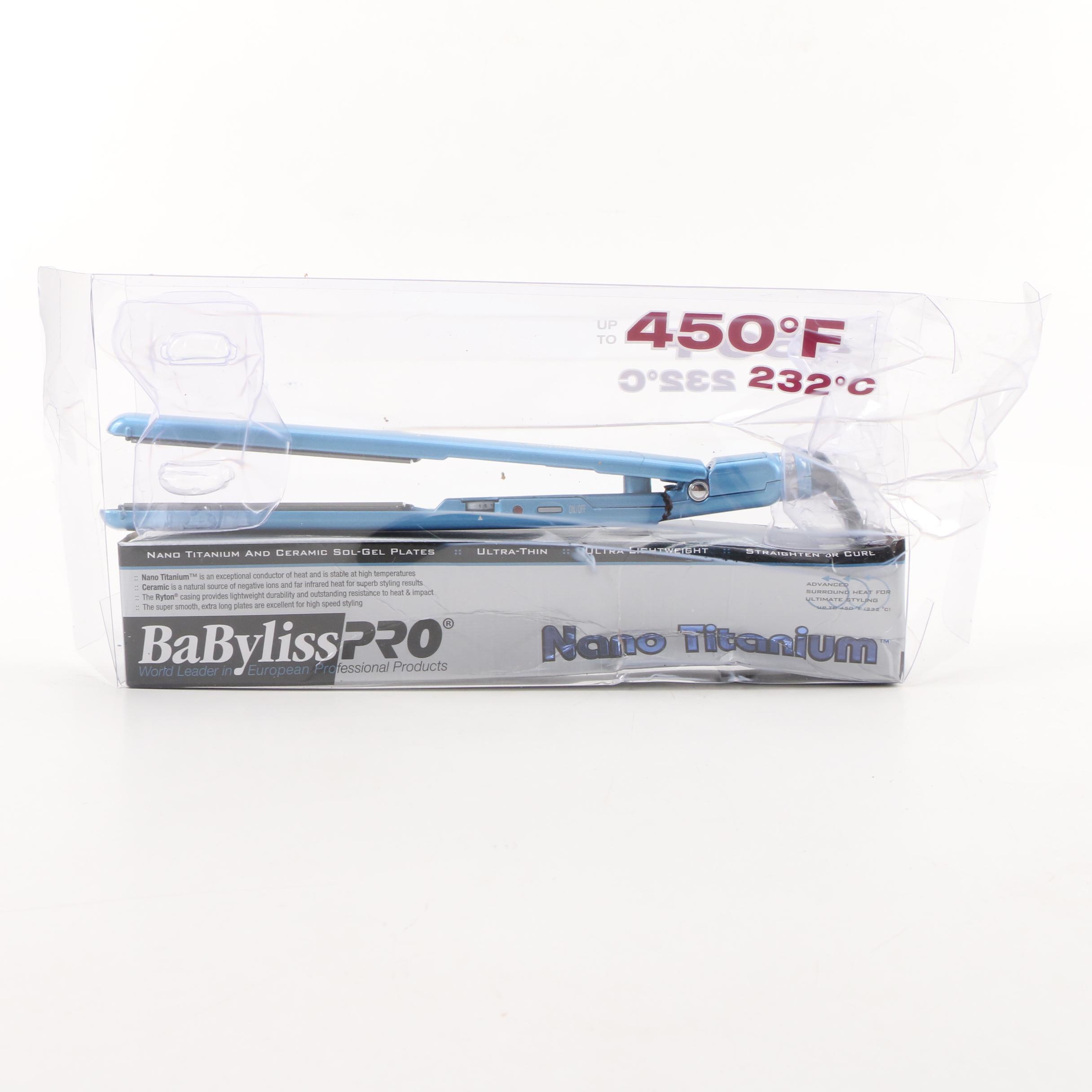 BabylissPRO Nano Titanium Ultra Thin Flat Iron