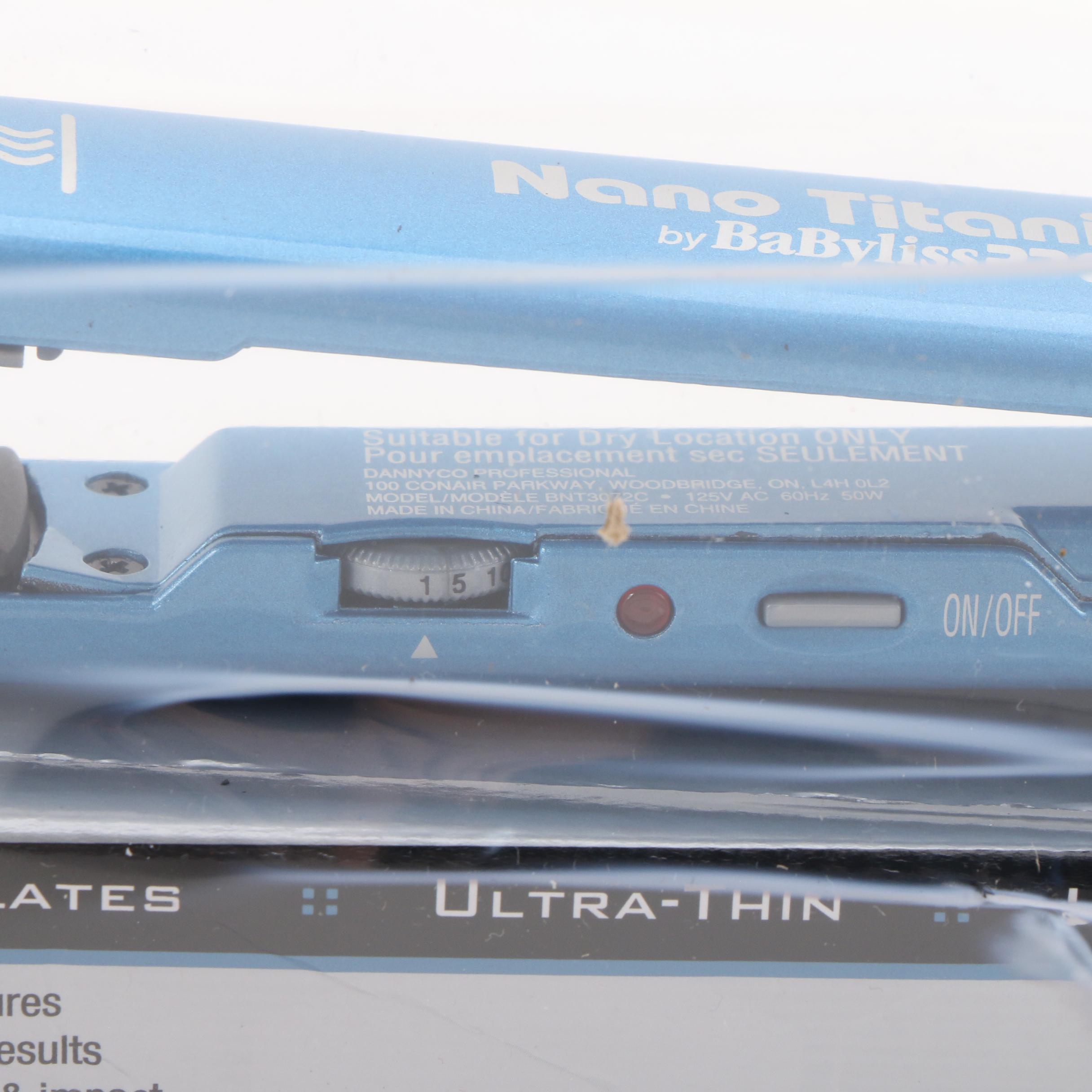 BabylissPRO Nano Titanium Ultra Thin Flat Iron