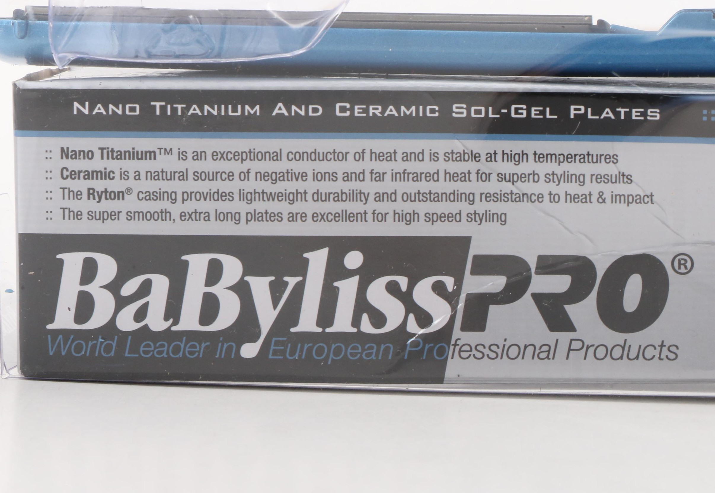 BabylissPRO Nano Titanium Ultra Thin Flat Iron