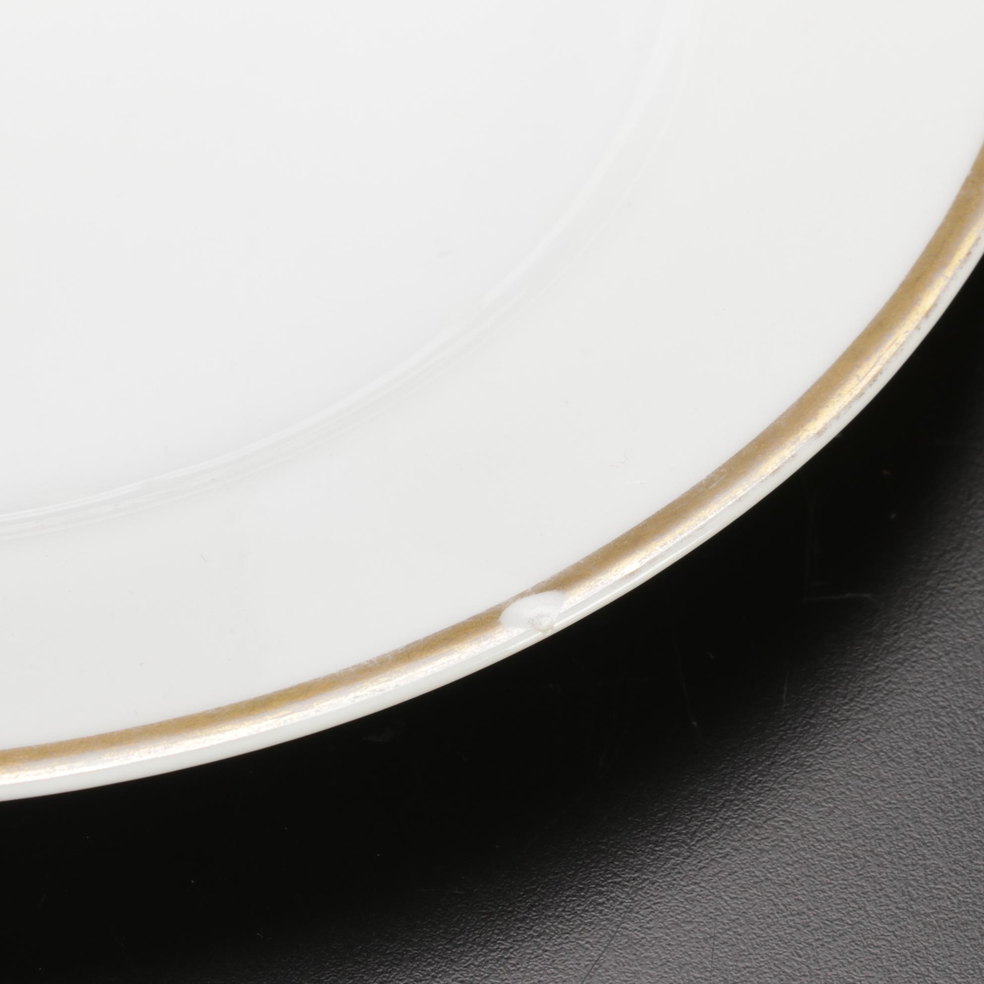 Turin Bavaria Gold Rimmed Porcelain Dinnerware, Mid-20th Century
