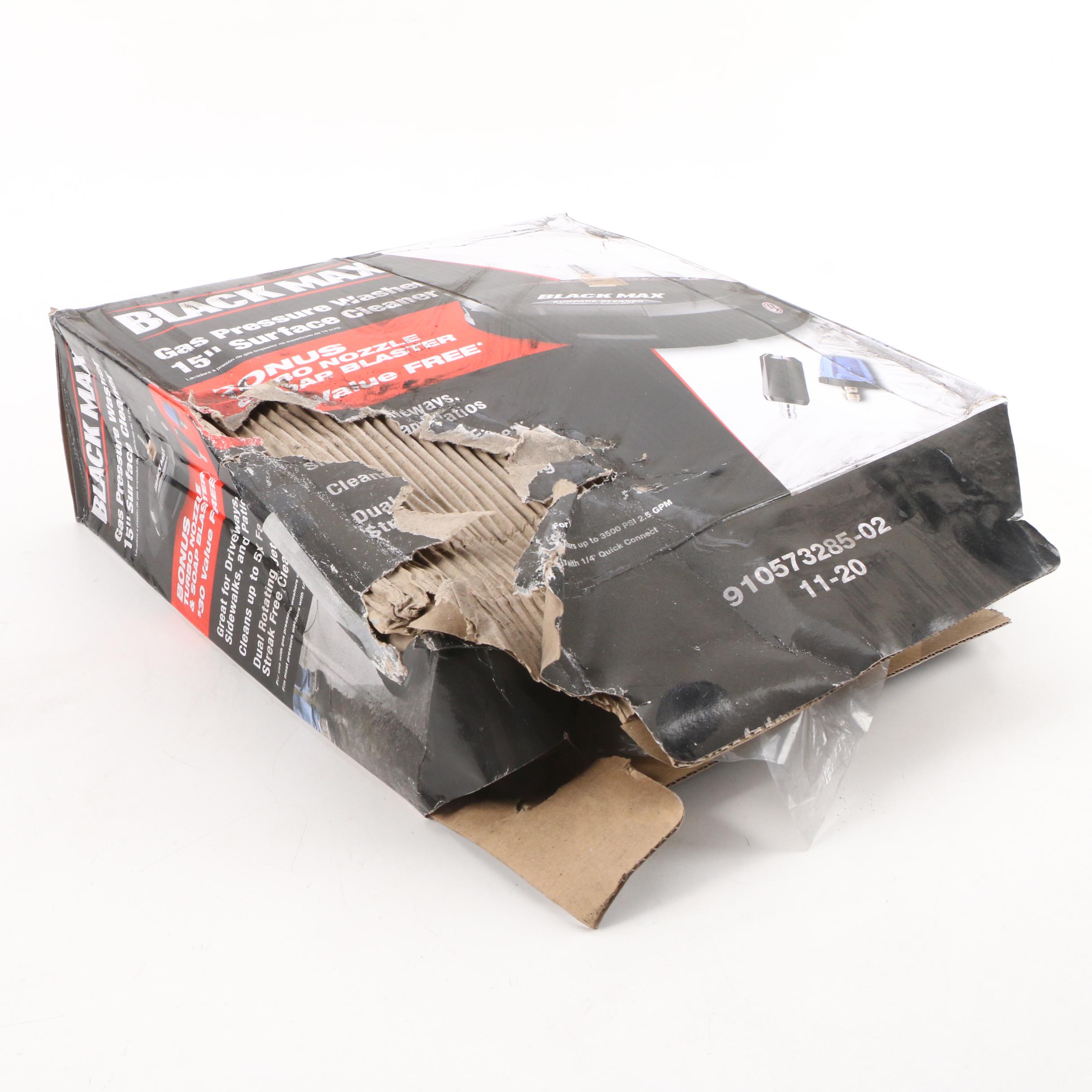 Black Max 15" 3300 PSI Gas Pressure Washer Surface Cleaner