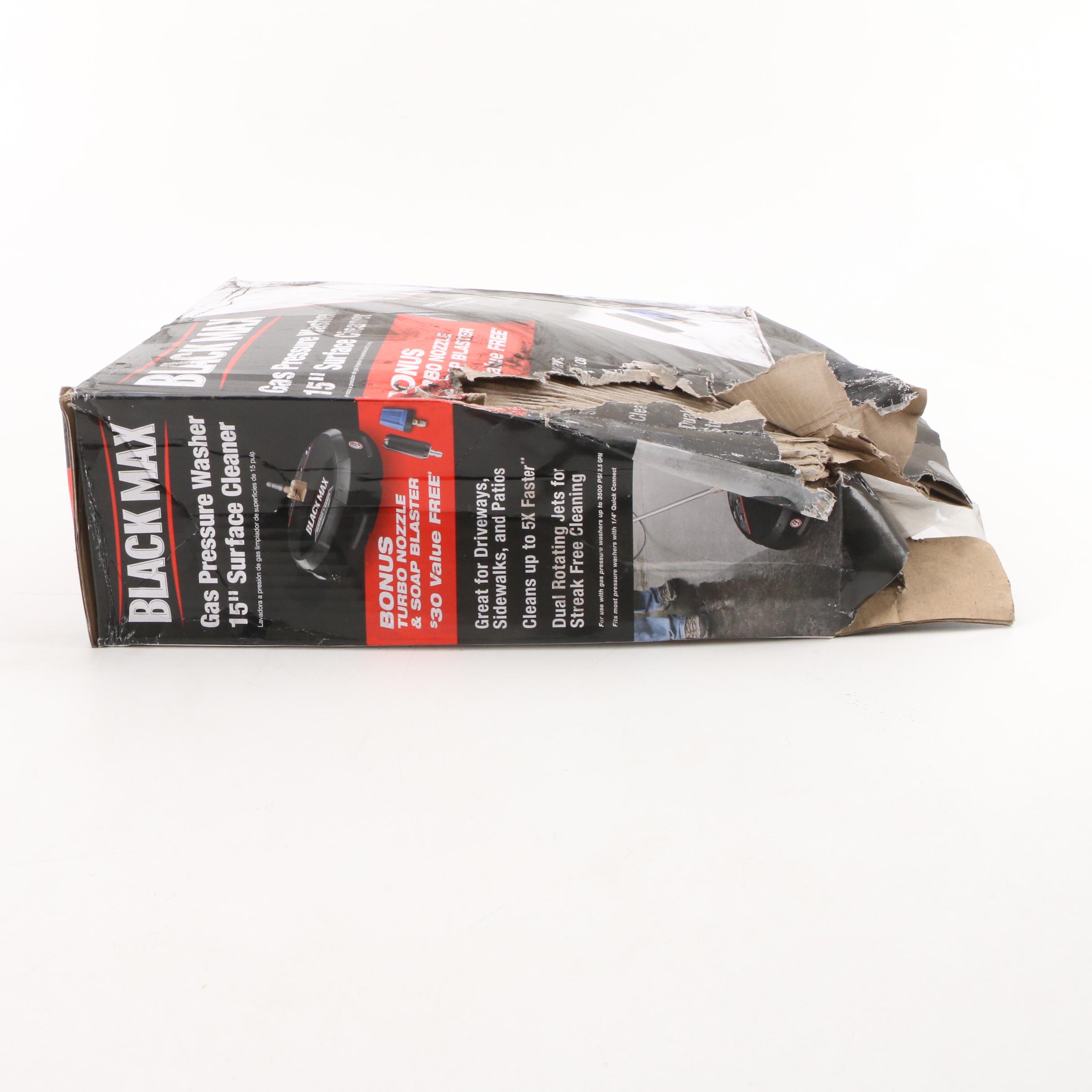 Black Max 15" 3300 PSI Gas Pressure Washer Surface Cleaner