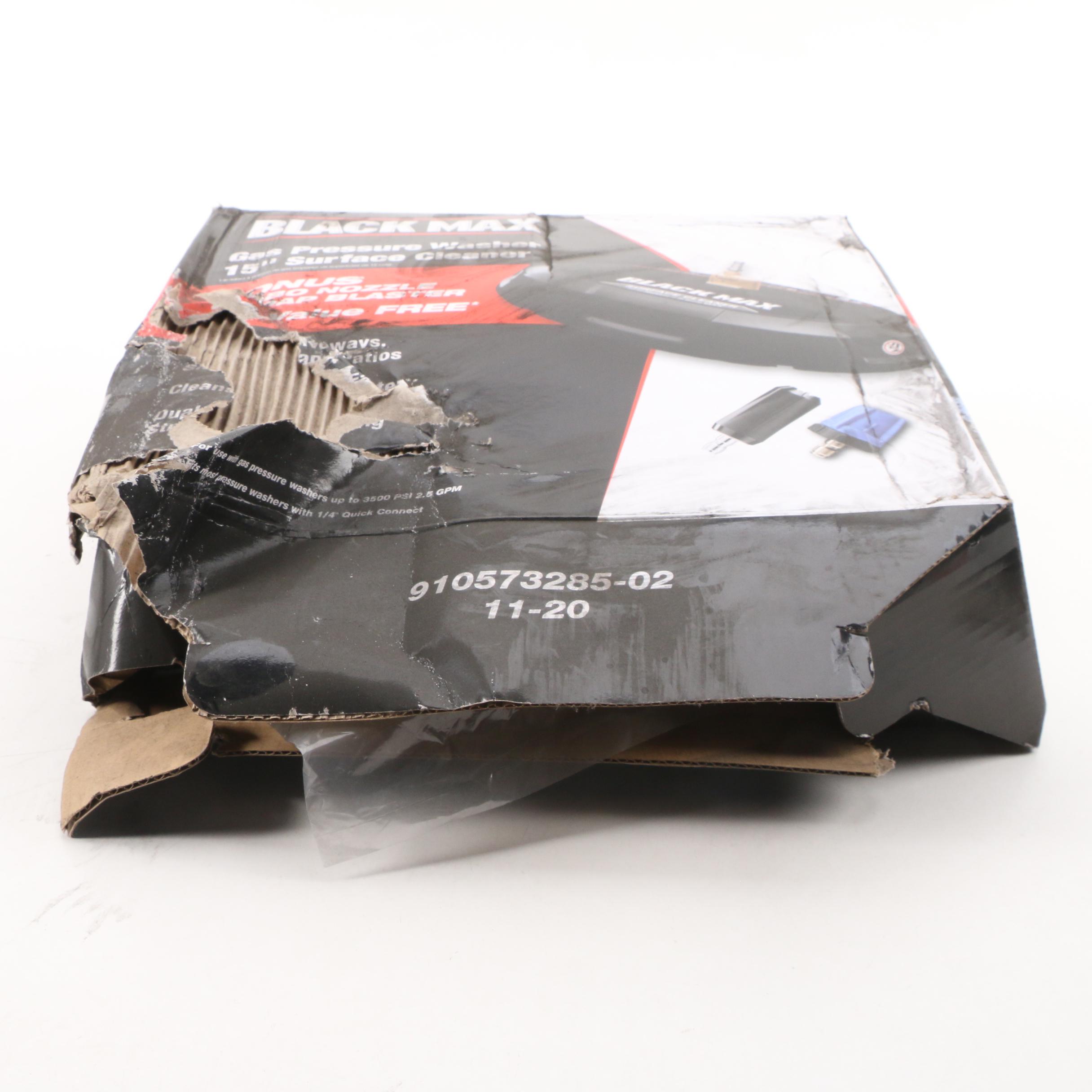 Black Max 15" 3300 PSI Gas Pressure Washer Surface Cleaner