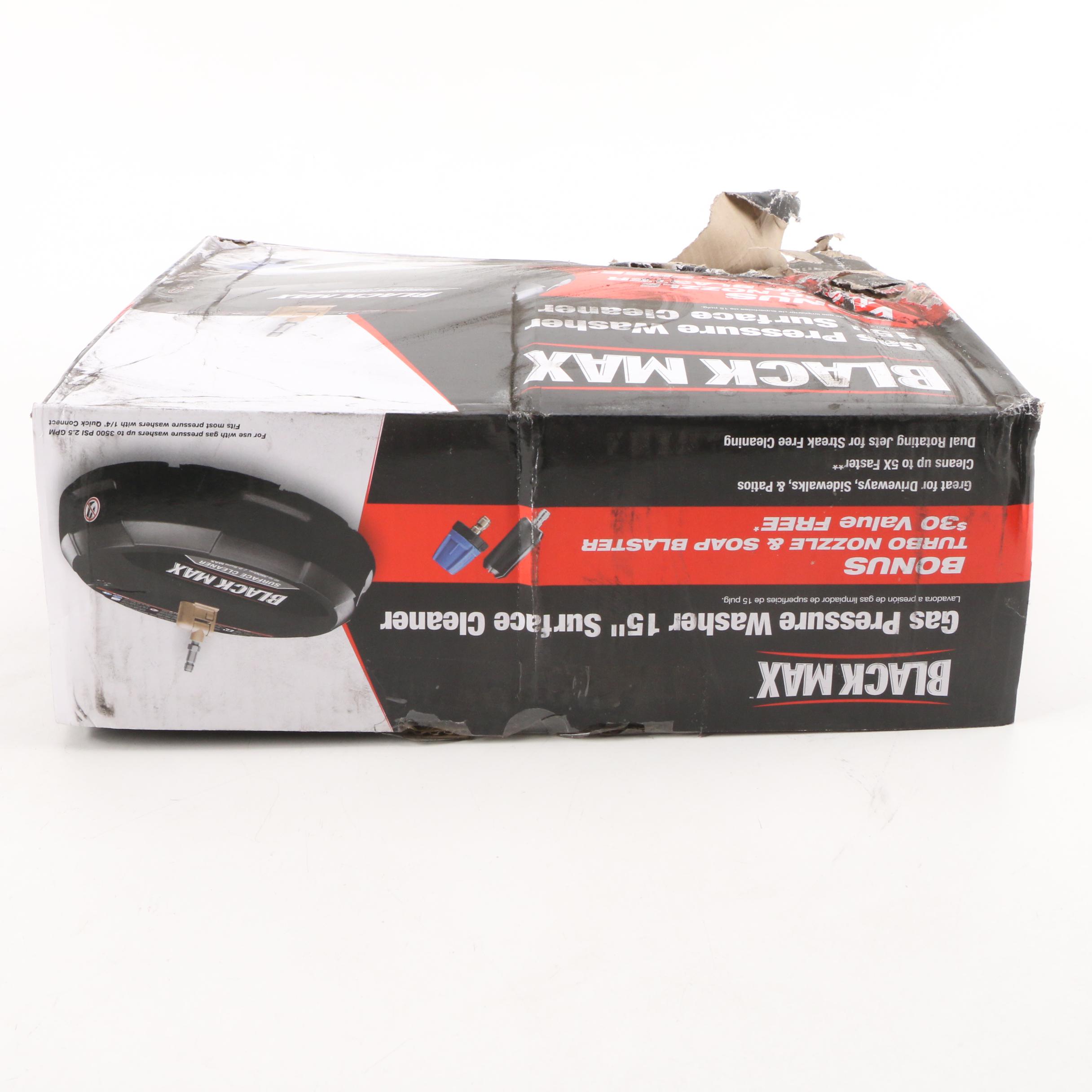 Black Max 15" 3300 PSI Gas Pressure Washer Surface Cleaner