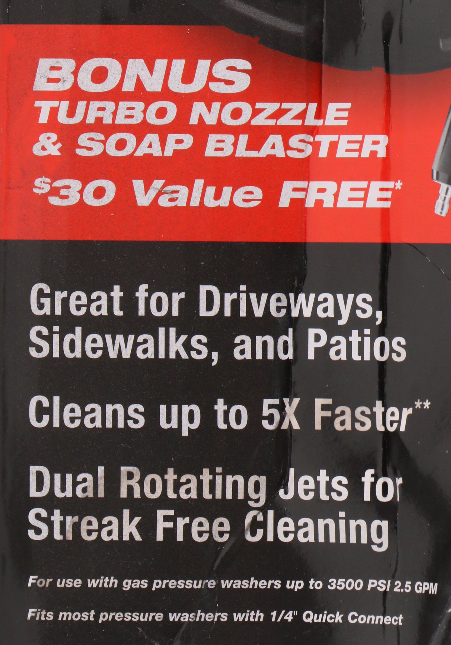 Black Max 15" 3300 PSI Gas Pressure Washer Surface Cleaner
