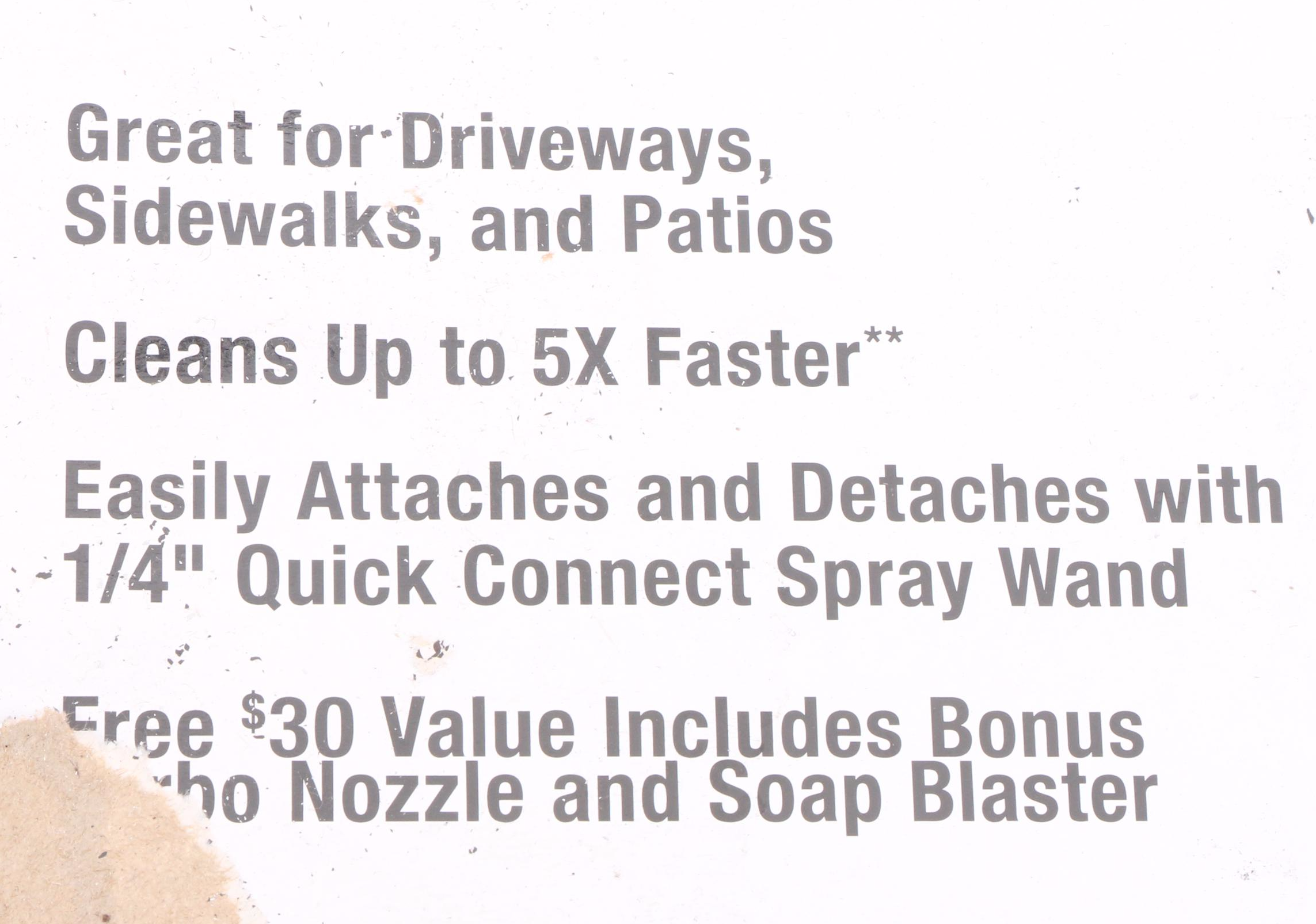 Black Max 15" 3300 PSI Gas Pressure Washer Surface Cleaner