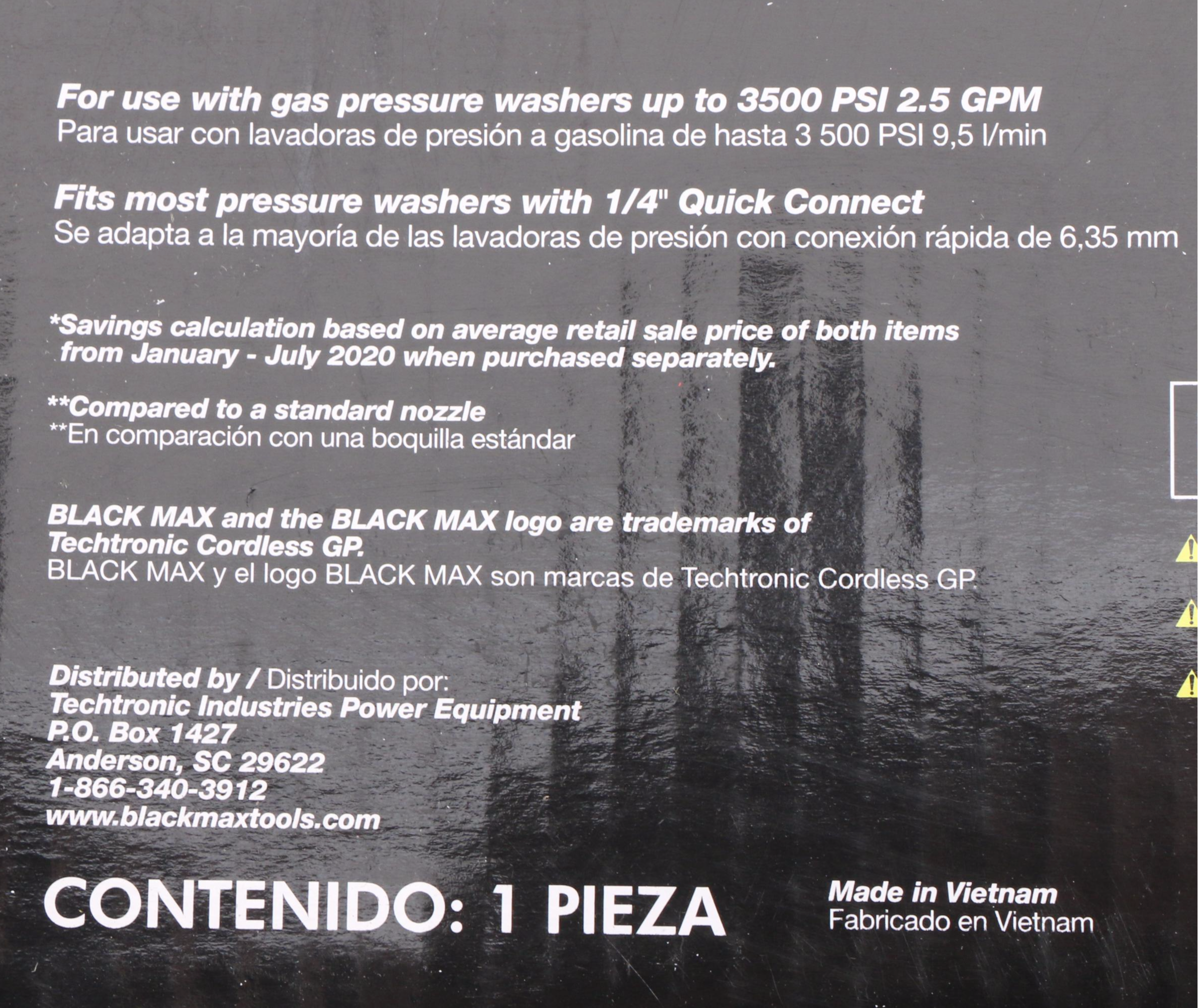 Black Max 15" 3300 PSI Gas Pressure Washer Surface Cleaner