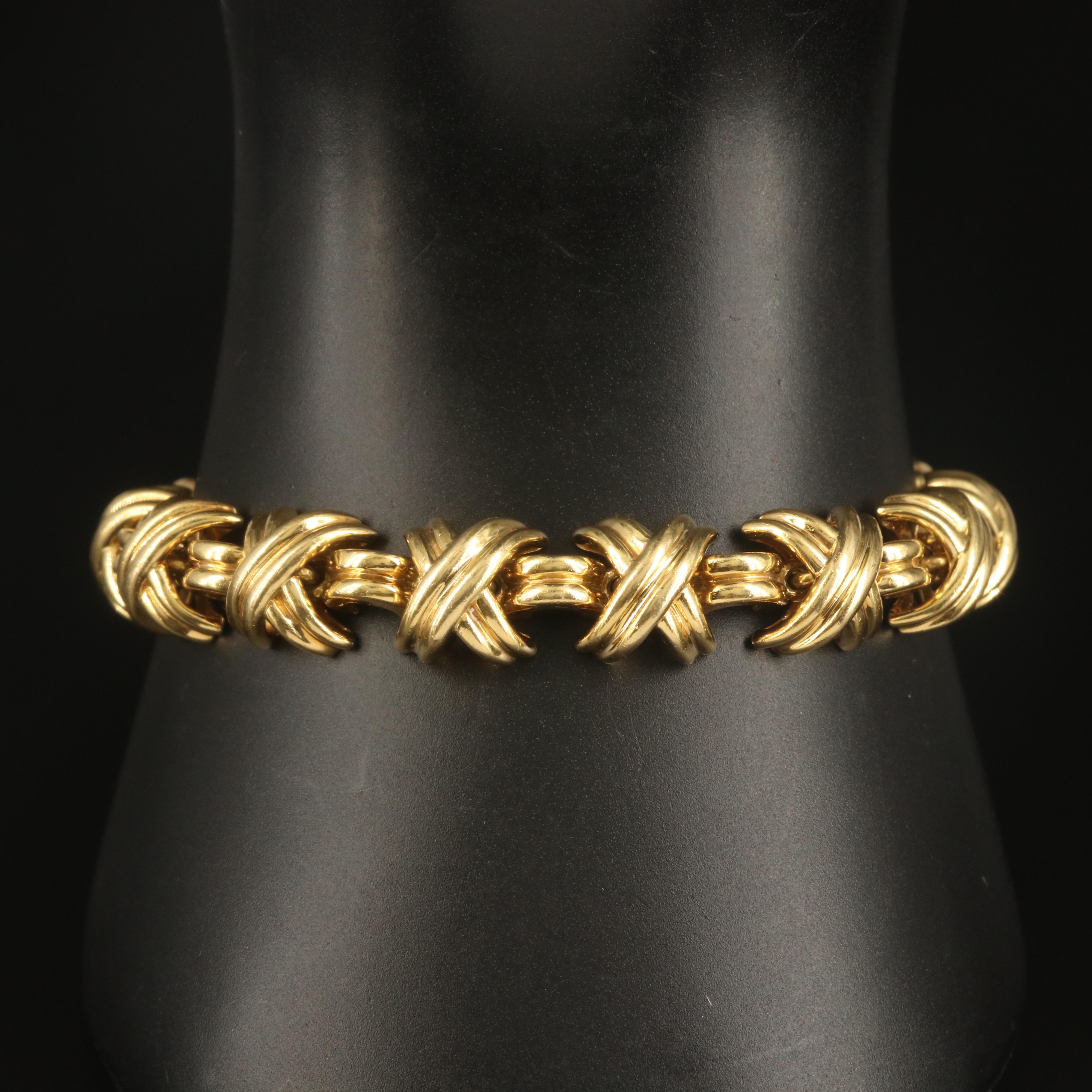 Tiffany & Co. "Signature X" 18K Bracelet