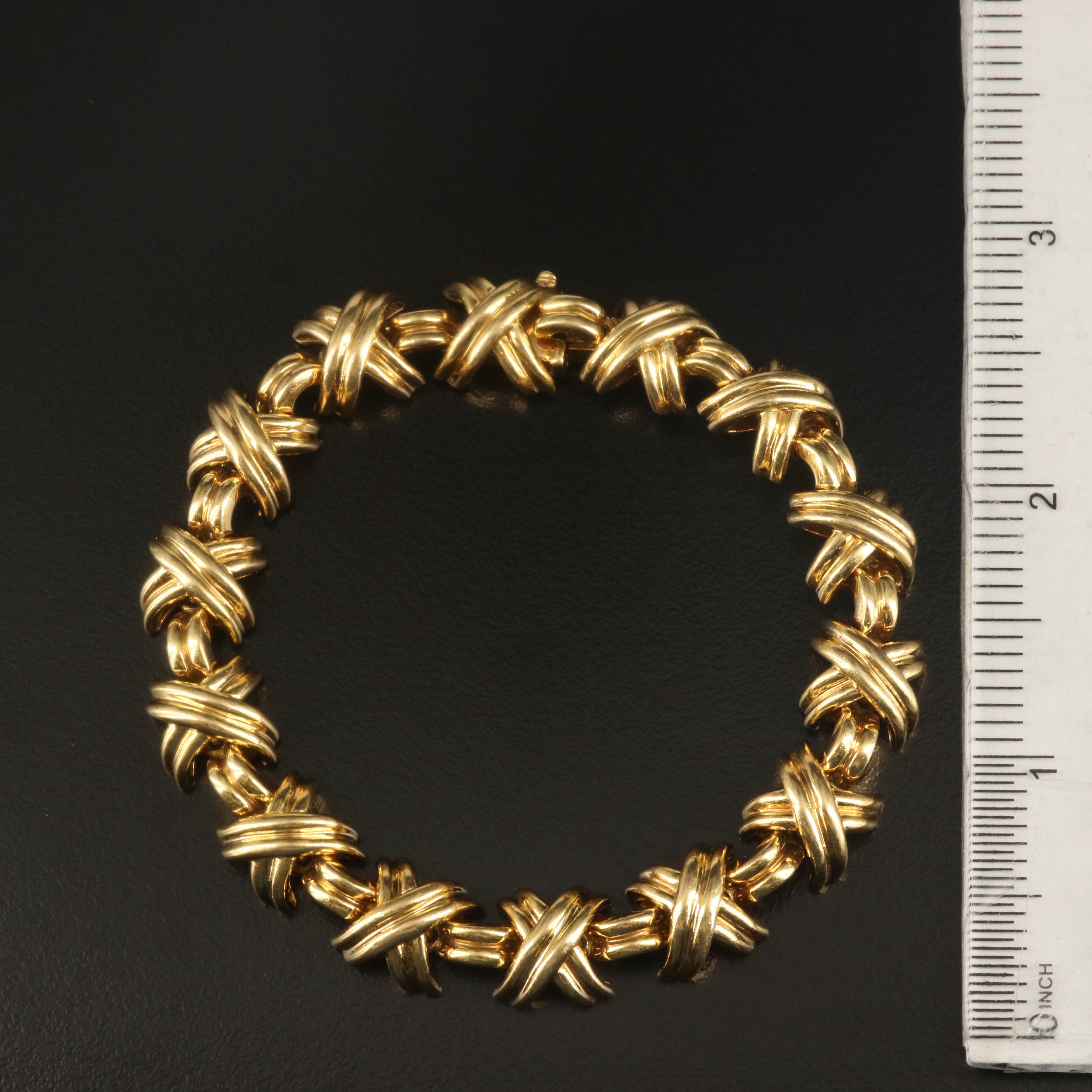 Tiffany & Co. "Signature X" 18K Bracelet