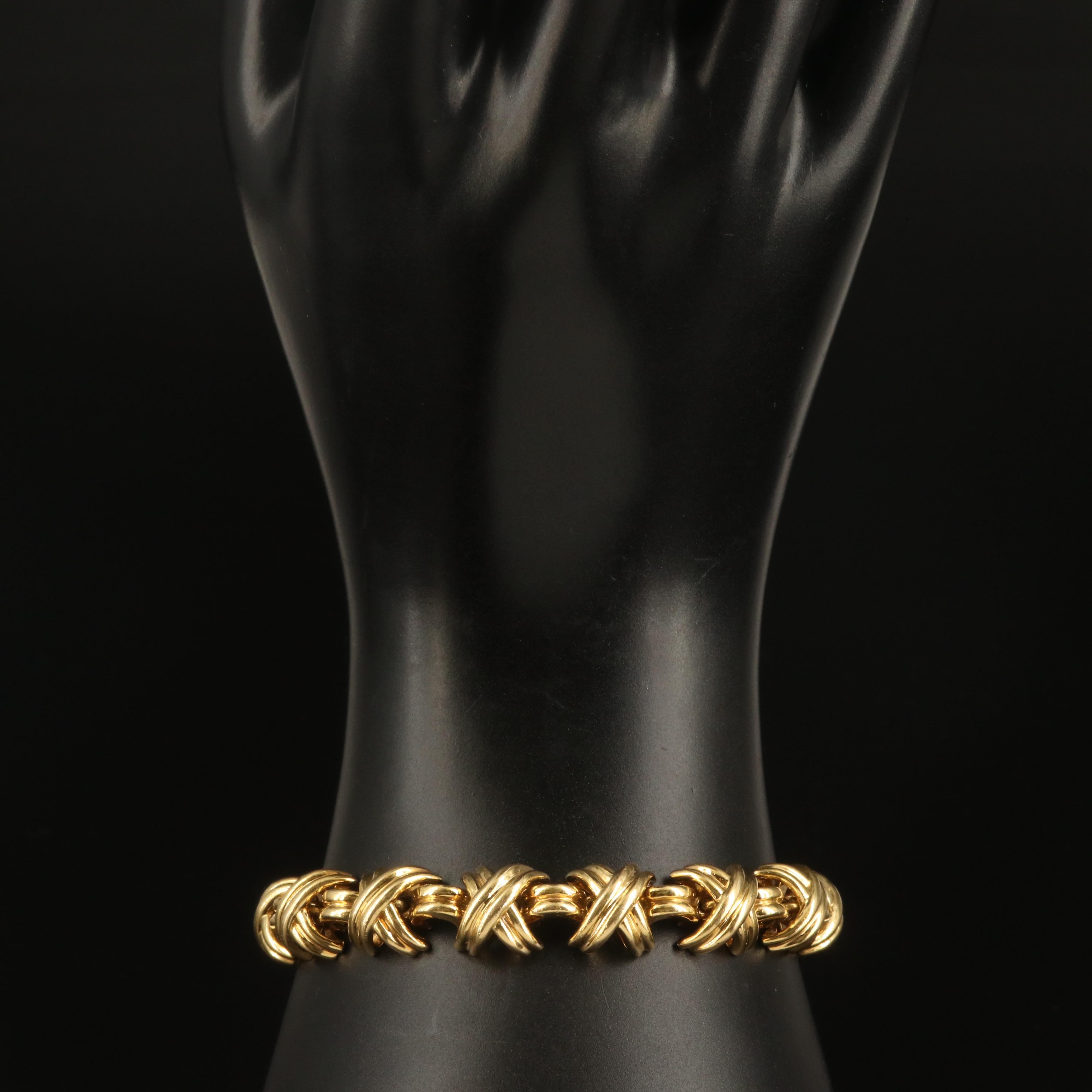 Tiffany & Co. "Signature X" 18K Bracelet