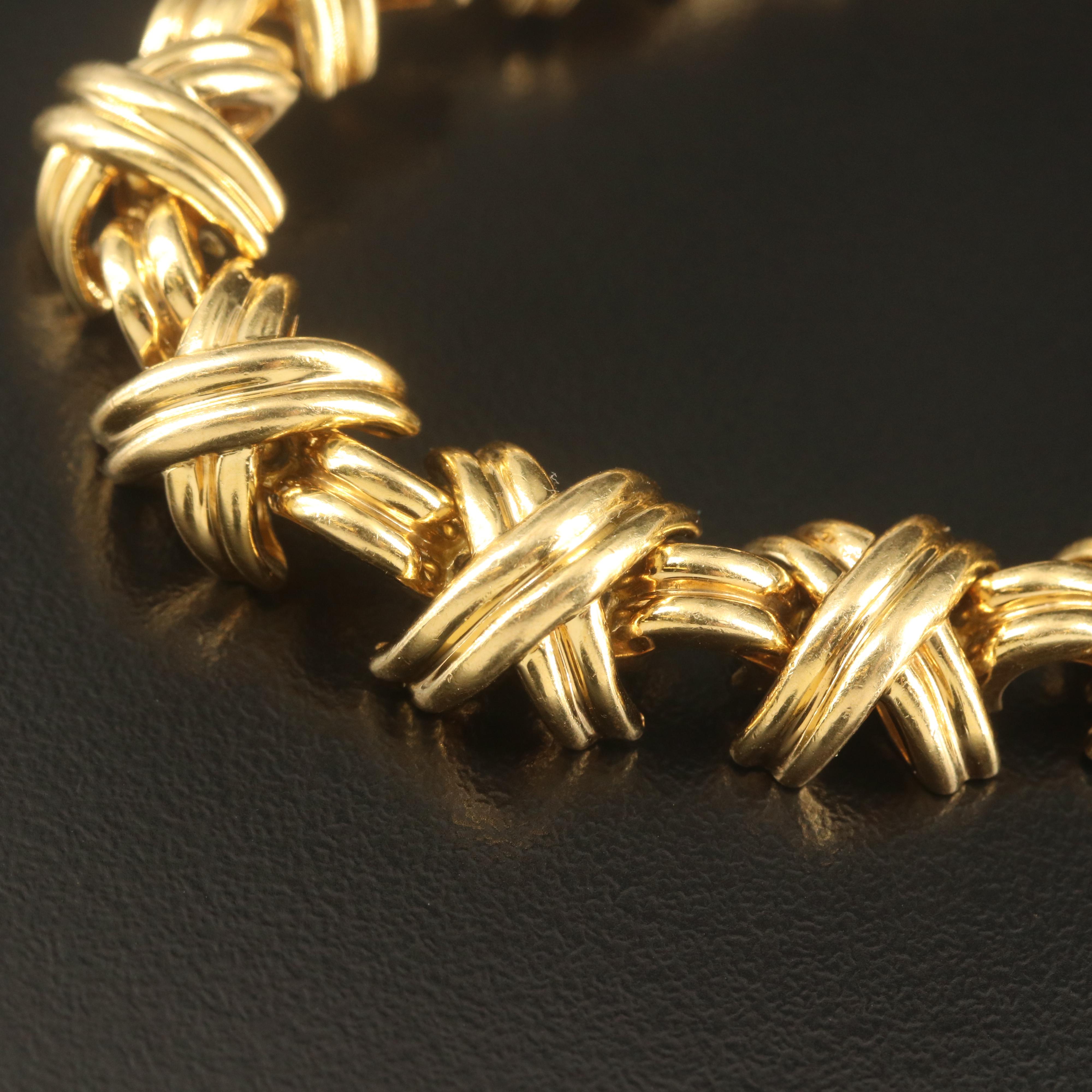 Tiffany & Co. "Signature X" 18K Bracelet