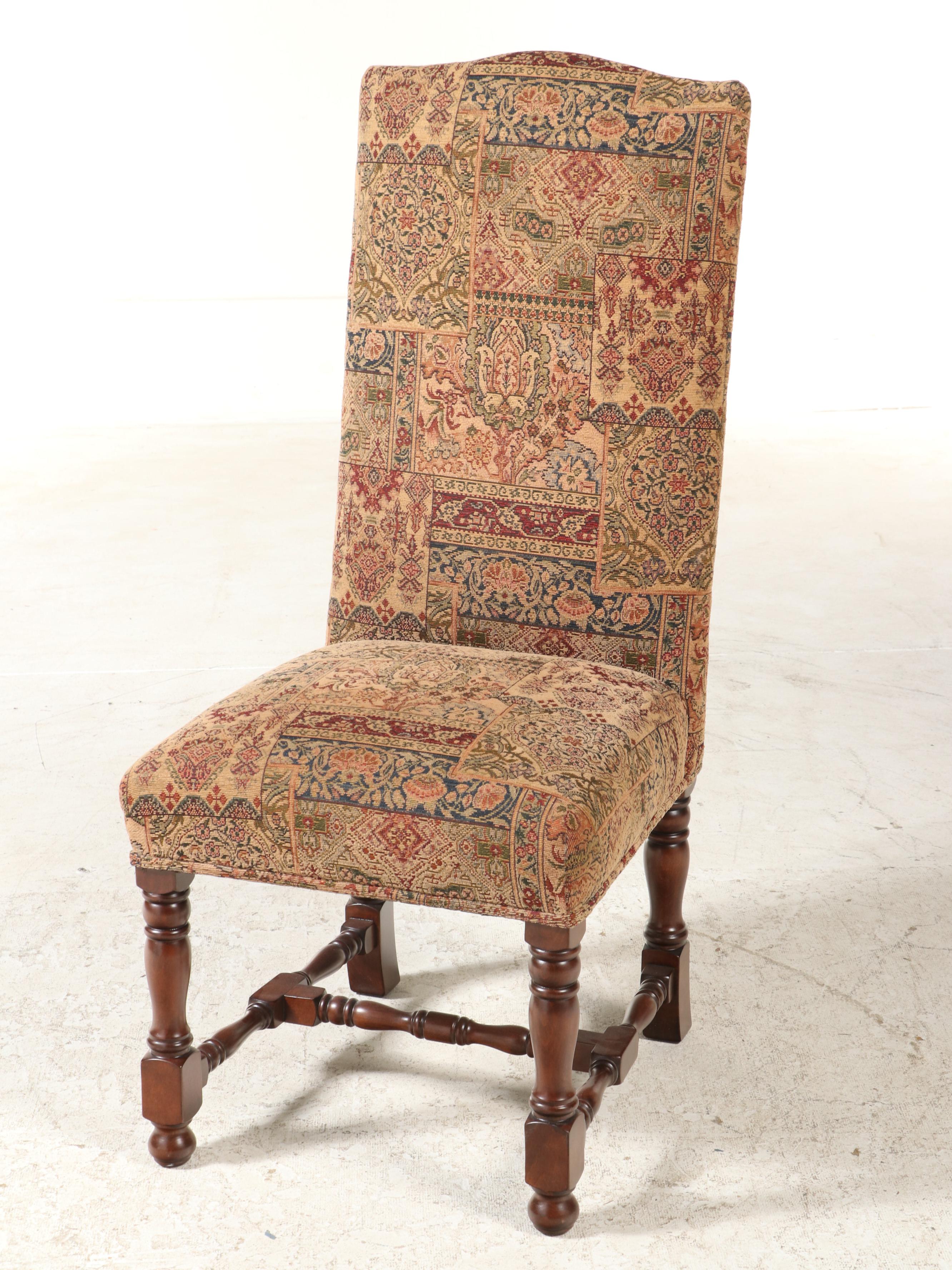 Fremarc Designs, Radial-Leafed Dining Table and Eight Upholstered Chairs