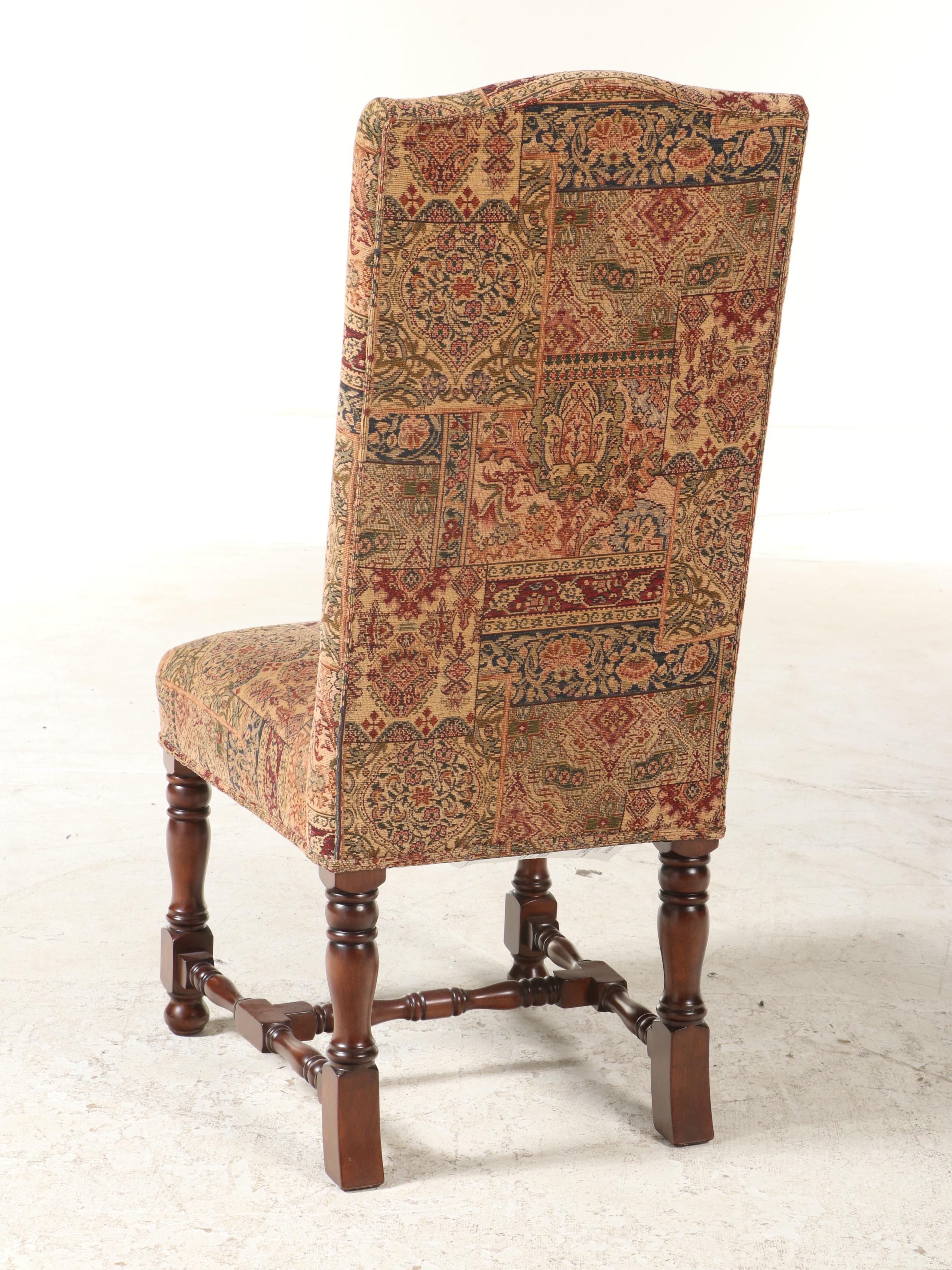 Fremarc Designs, Radial-Leafed Dining Table and Eight Upholstered Chairs