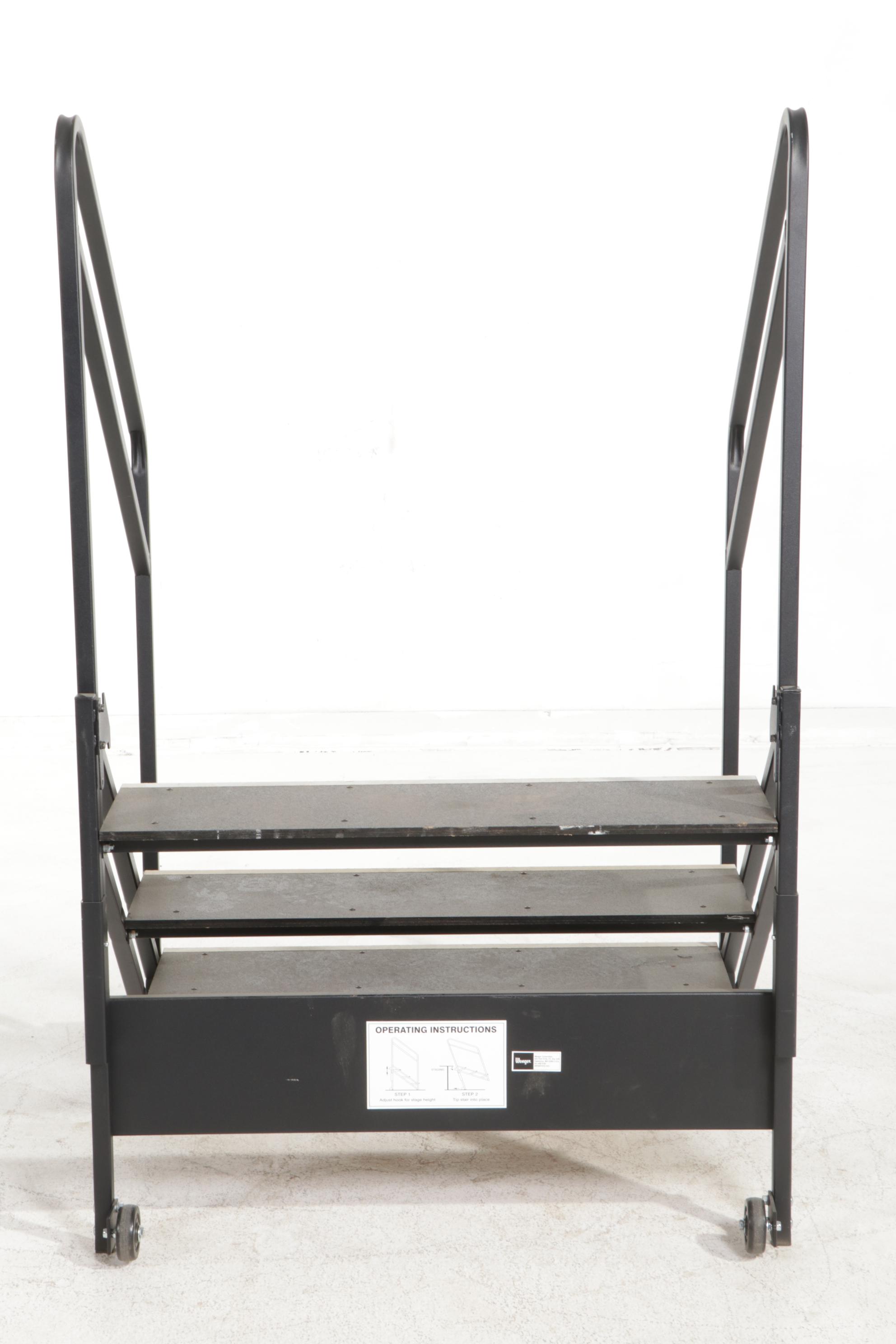 Wenger Black Metal Portable Stage Steps