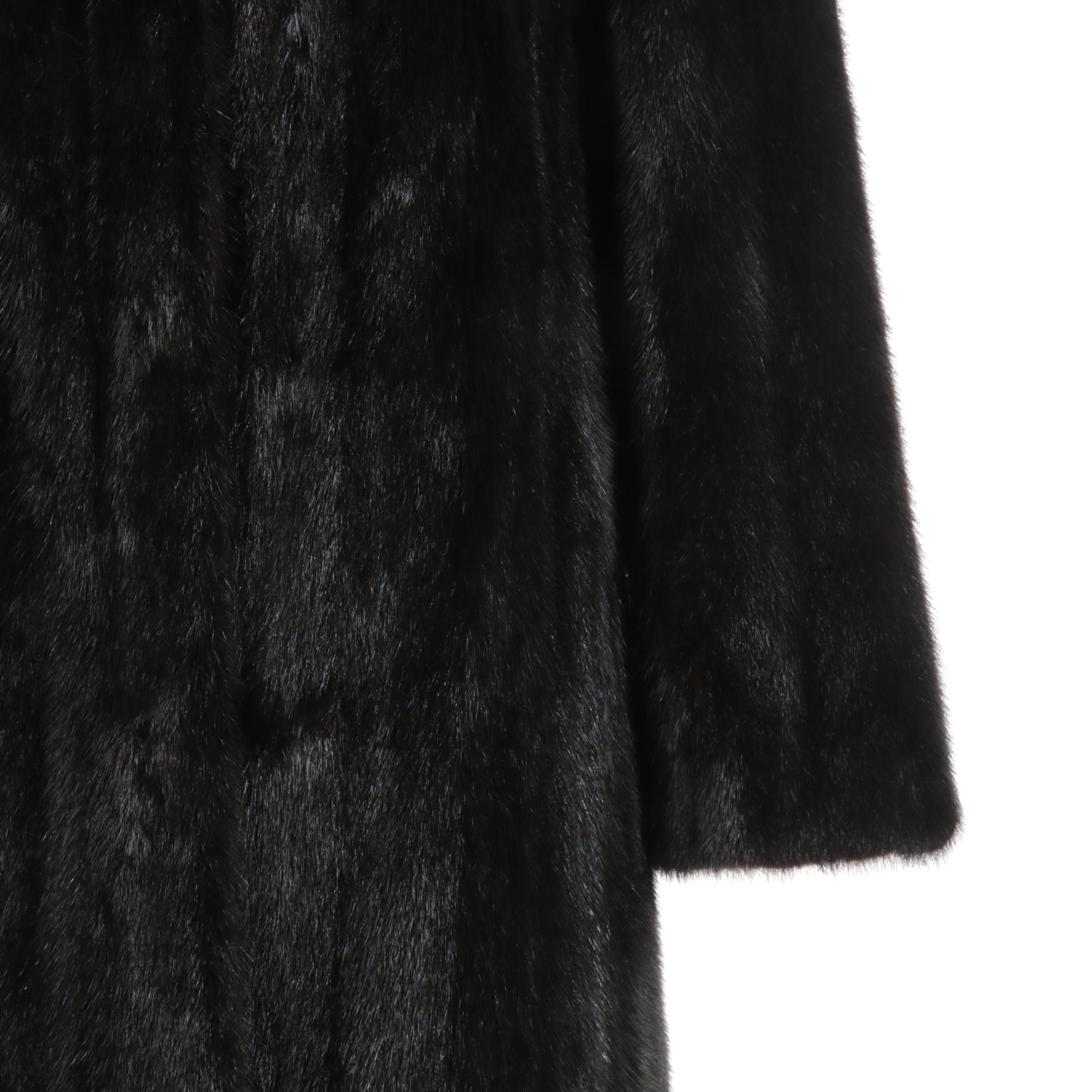 Rossini Black Mink Fur Coat