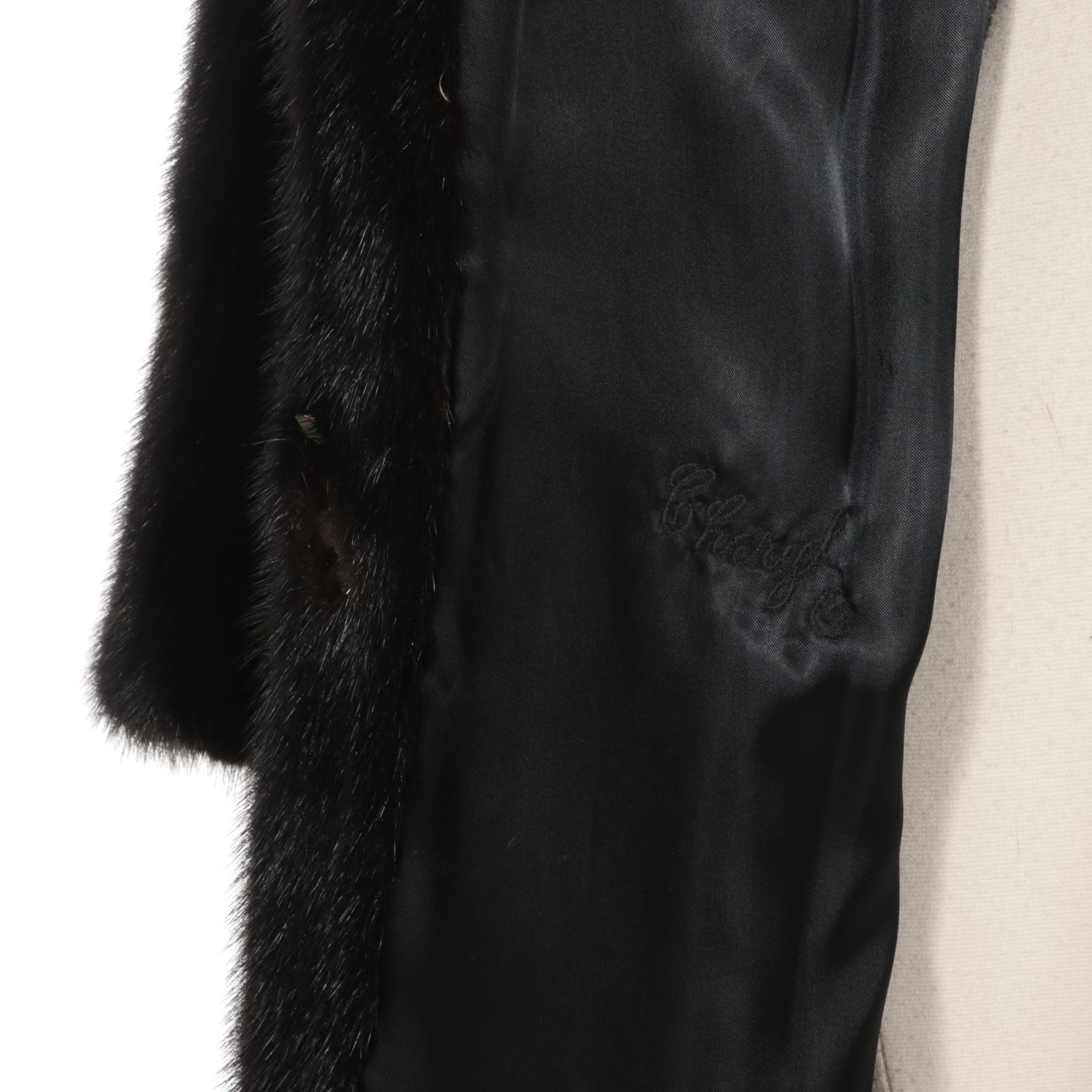 Rossini Black Mink Fur Coat