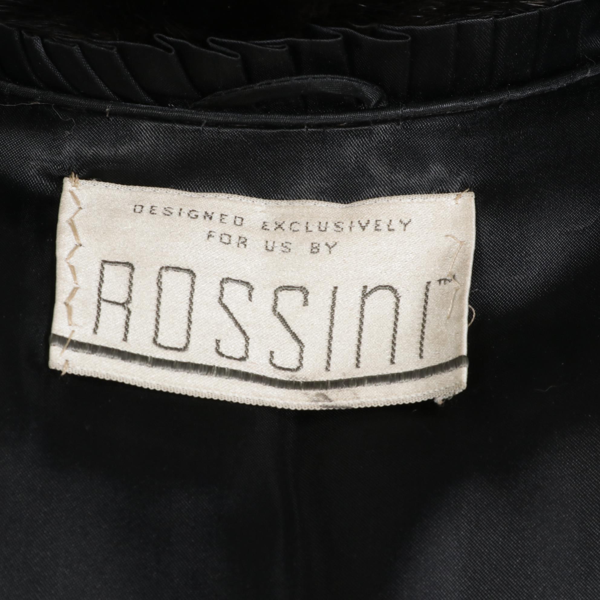 Rossini Black Mink Fur Coat