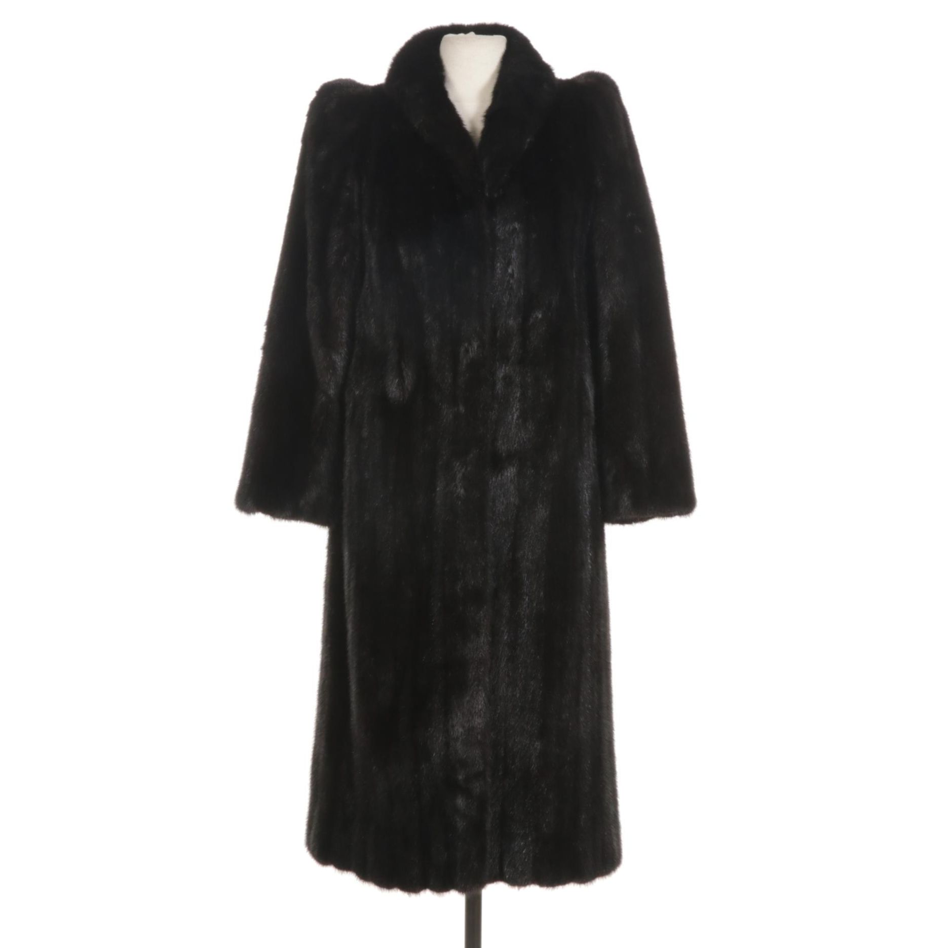 Rossini Black Mink Fur Coat