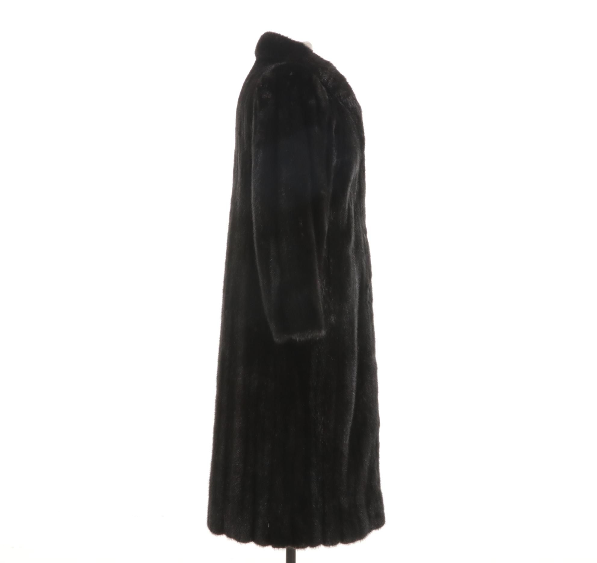 Rossini Black Mink Fur Coat