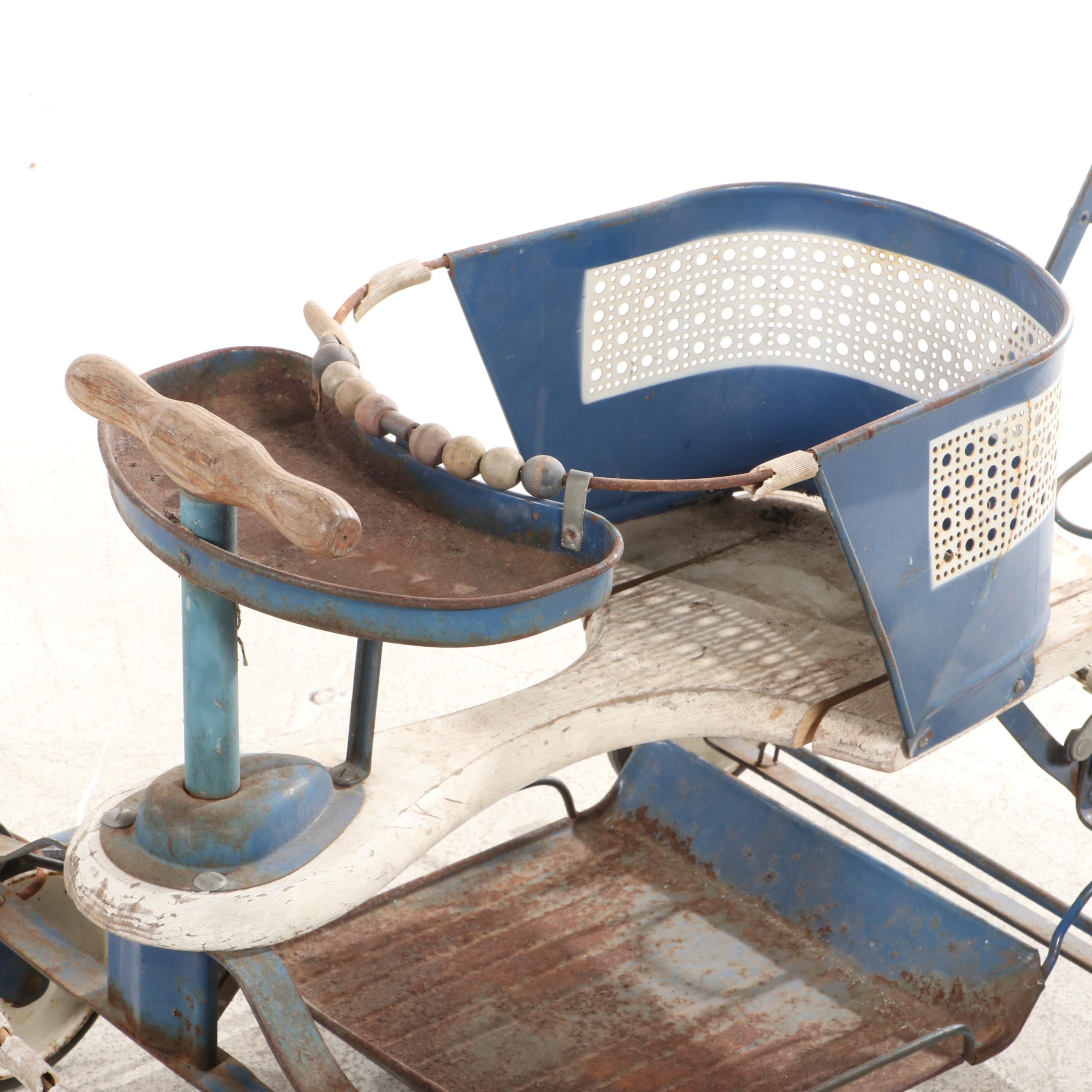 Vintage Baby Walker Stroller, 1940s