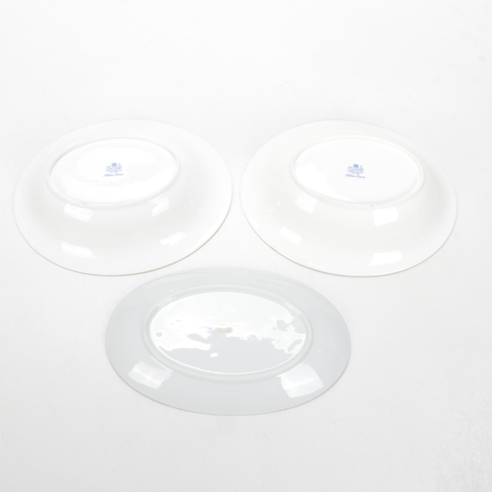 Coalport "Athlone-Brown" and Other Bone China Dinnerware