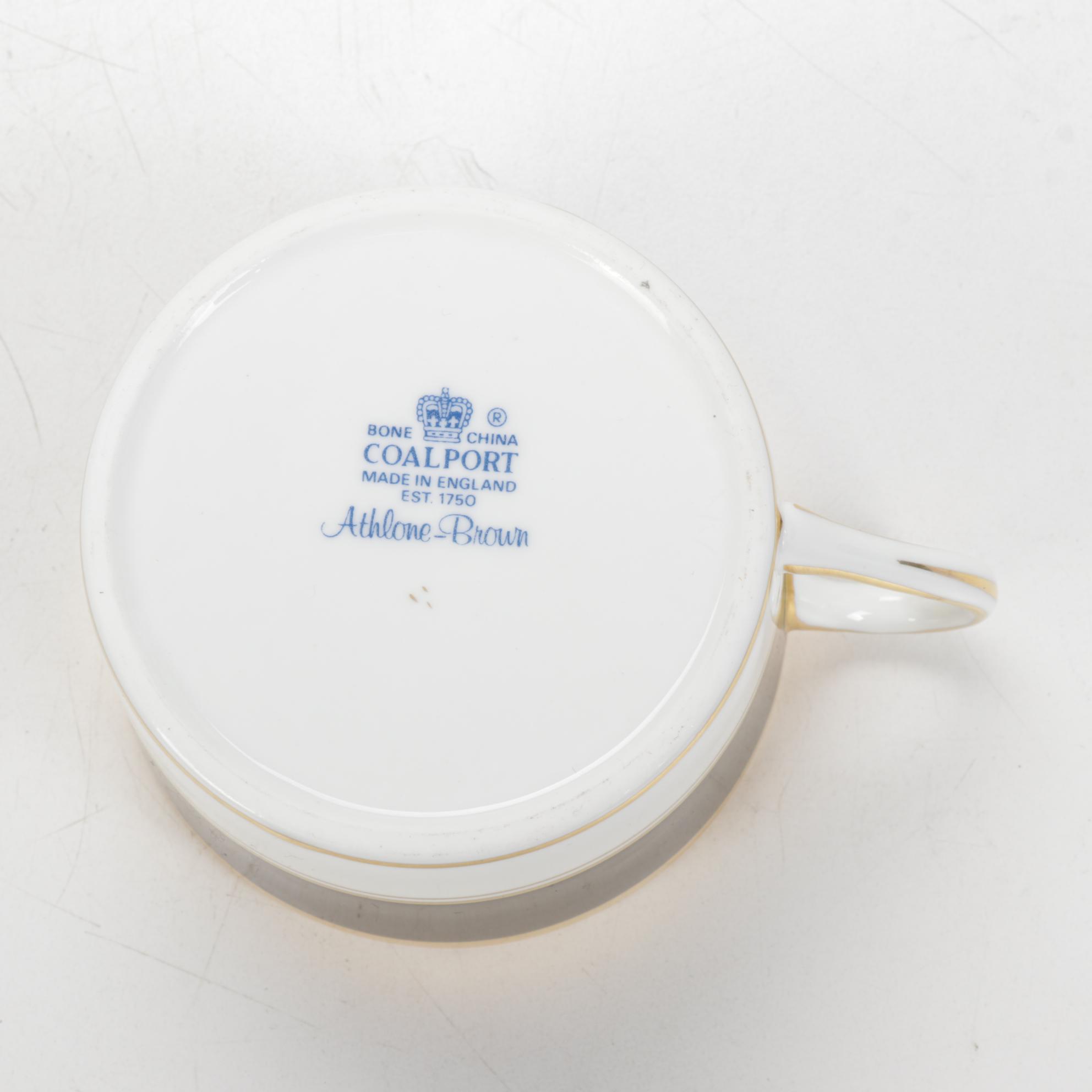 Coalport "Athlone-Brown" and Other Bone China Dinnerware