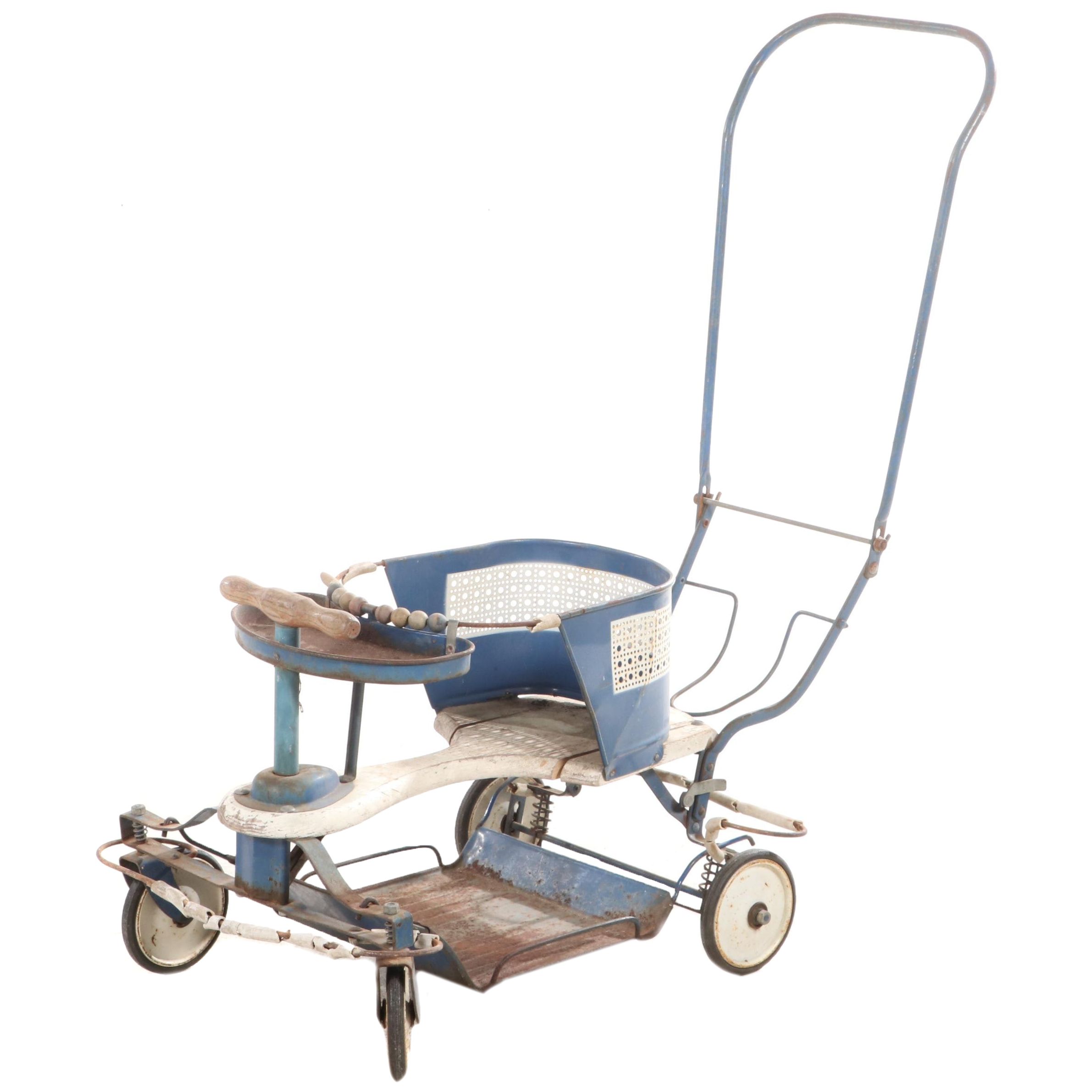 Vintage Baby Walker Stroller, 1940s