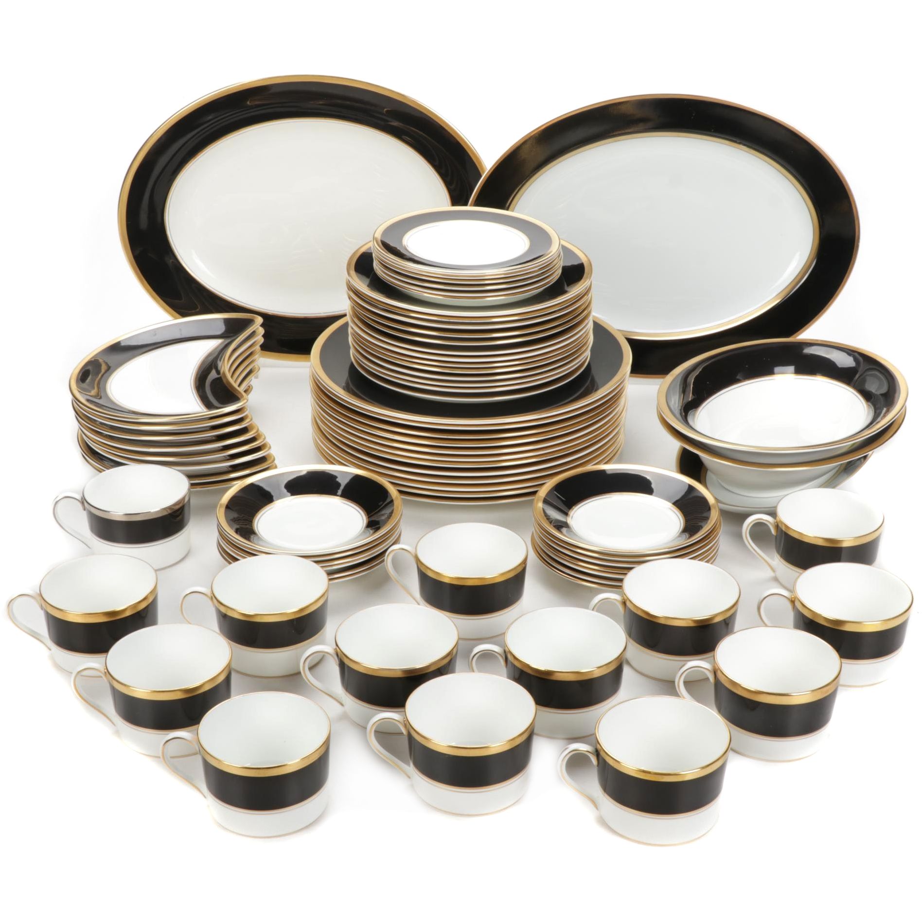 Coalport "Athlone-Brown" and Other Bone China Dinnerware