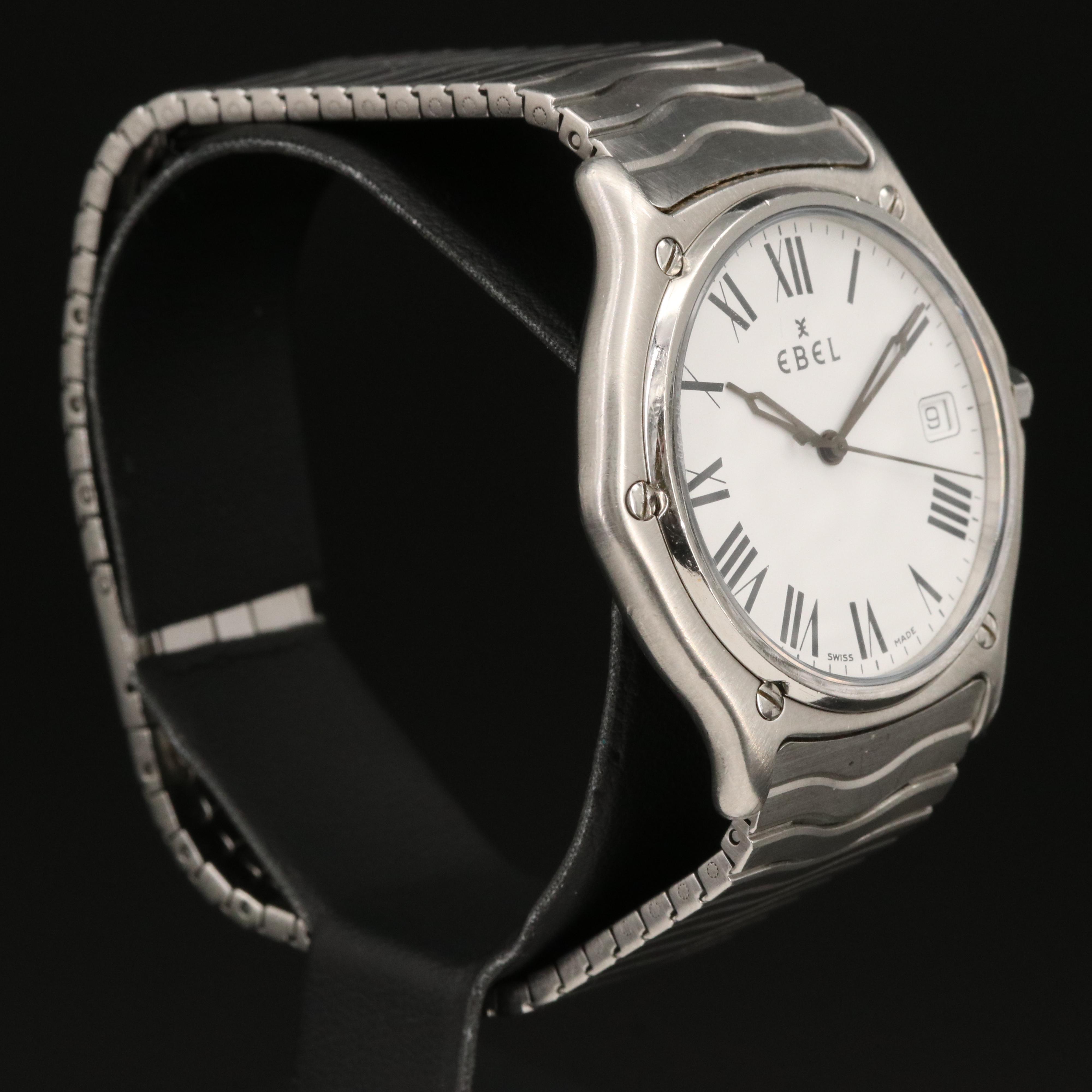 Ebel Sport Wave with Date Stainless Steel Watch