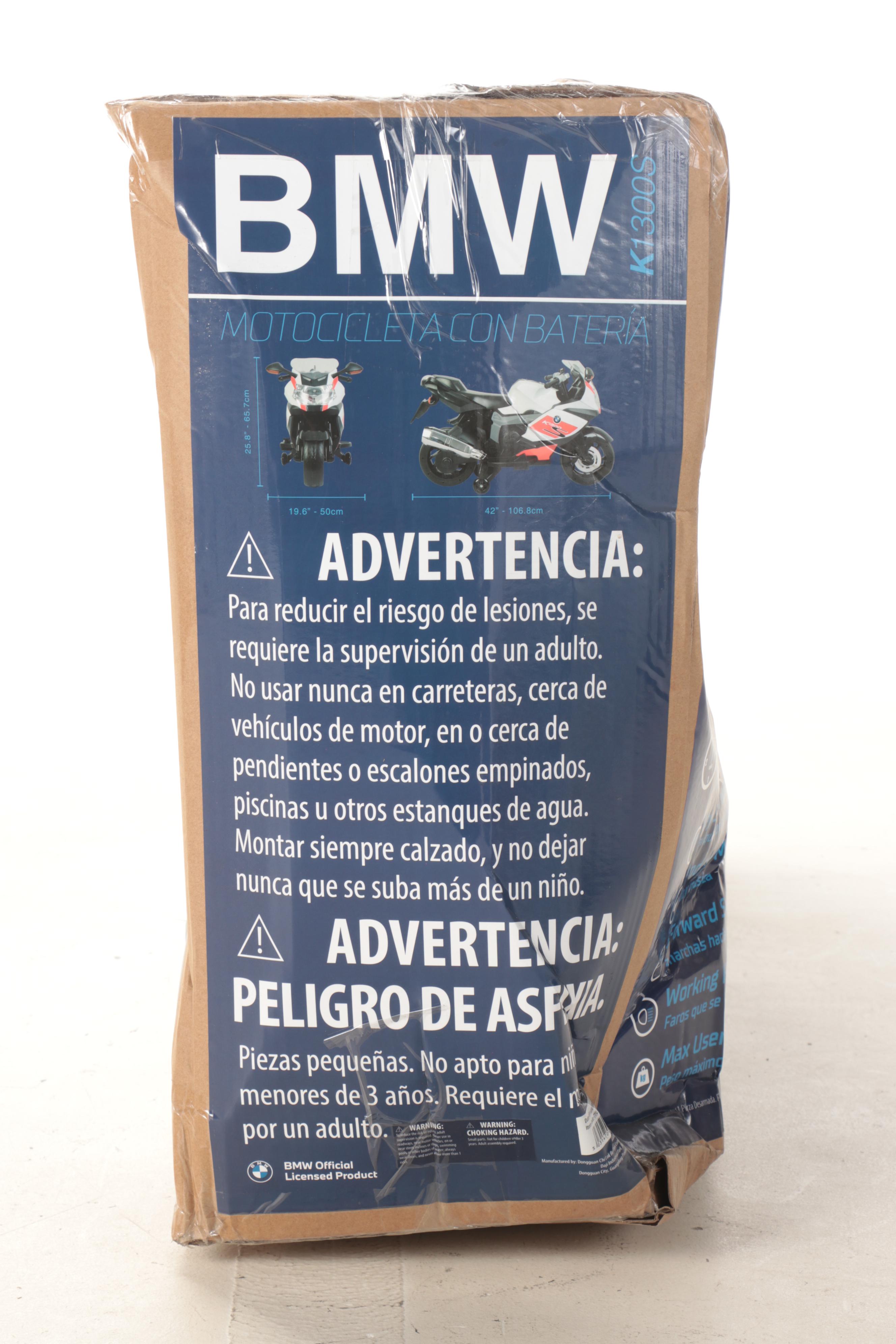 BMW Bike K1300S Battery Operated 12V Electric Ride-On Toy Motorcycle