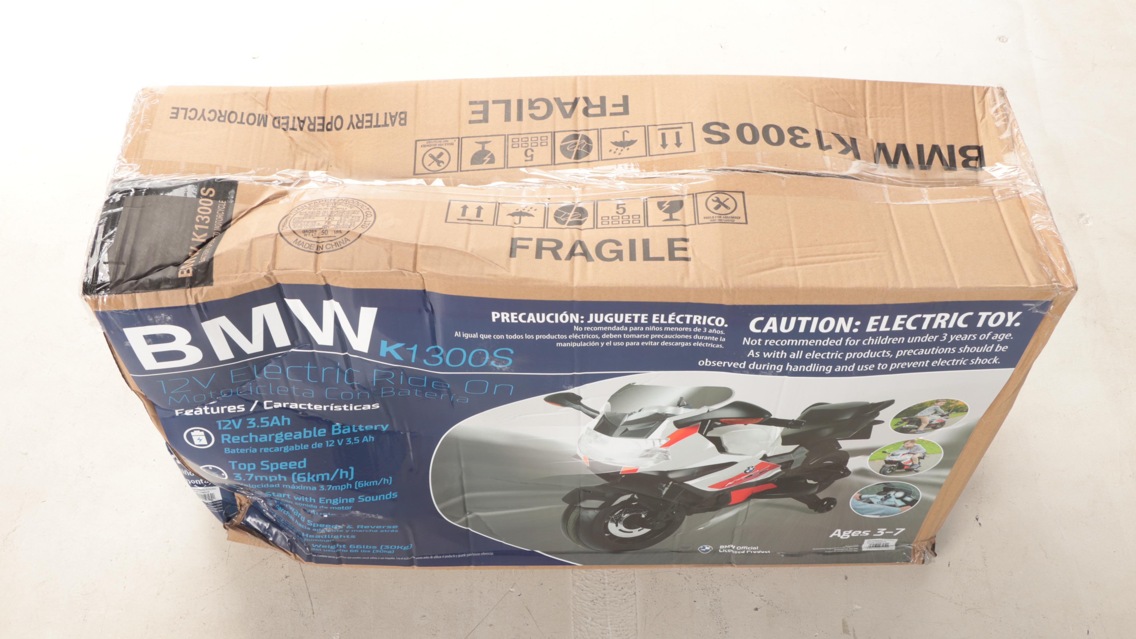 BMW Bike K1300S Battery Operated 12V Electric Ride-On Toy Motorcycle