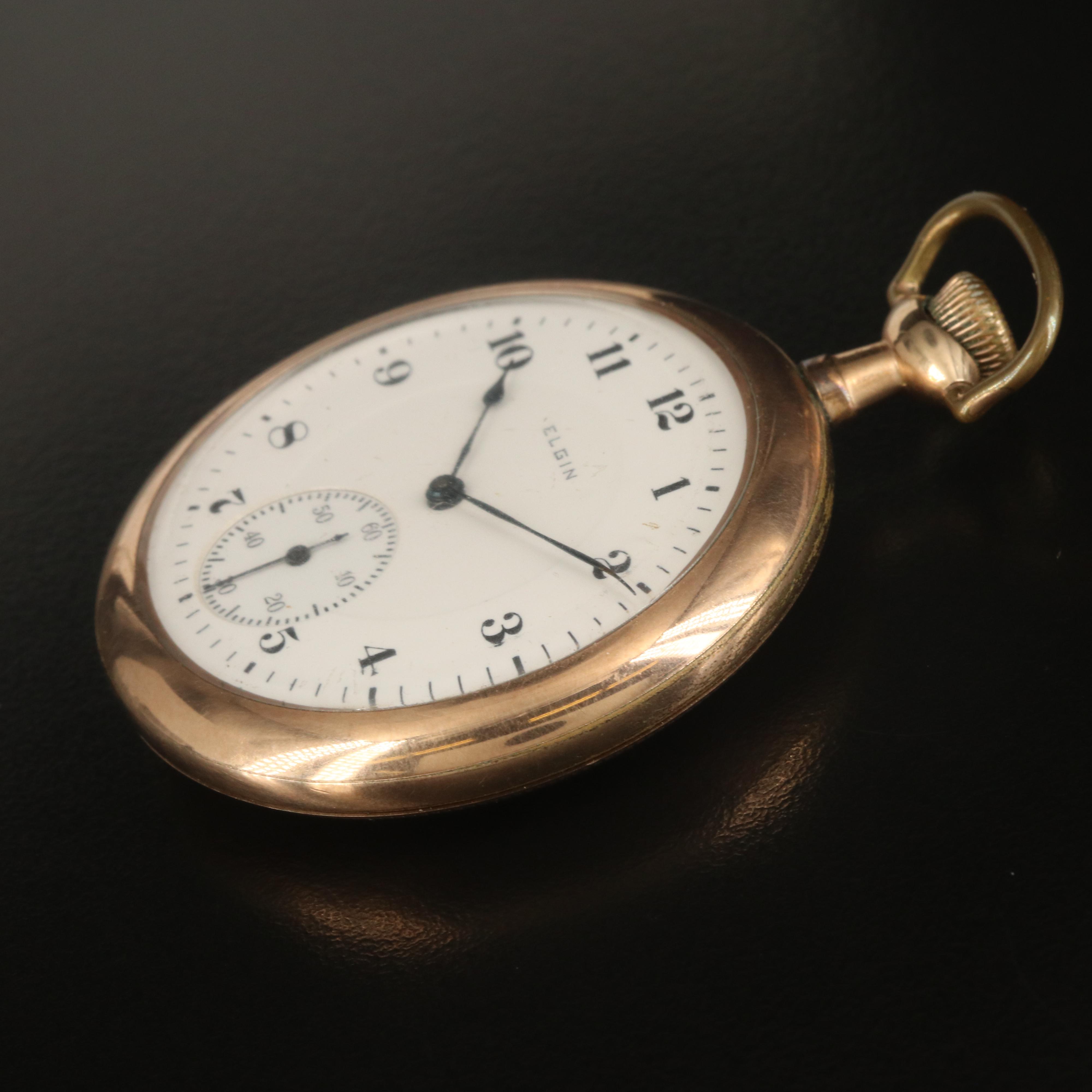 1917 Elgin Gold Filled Pocket Watch