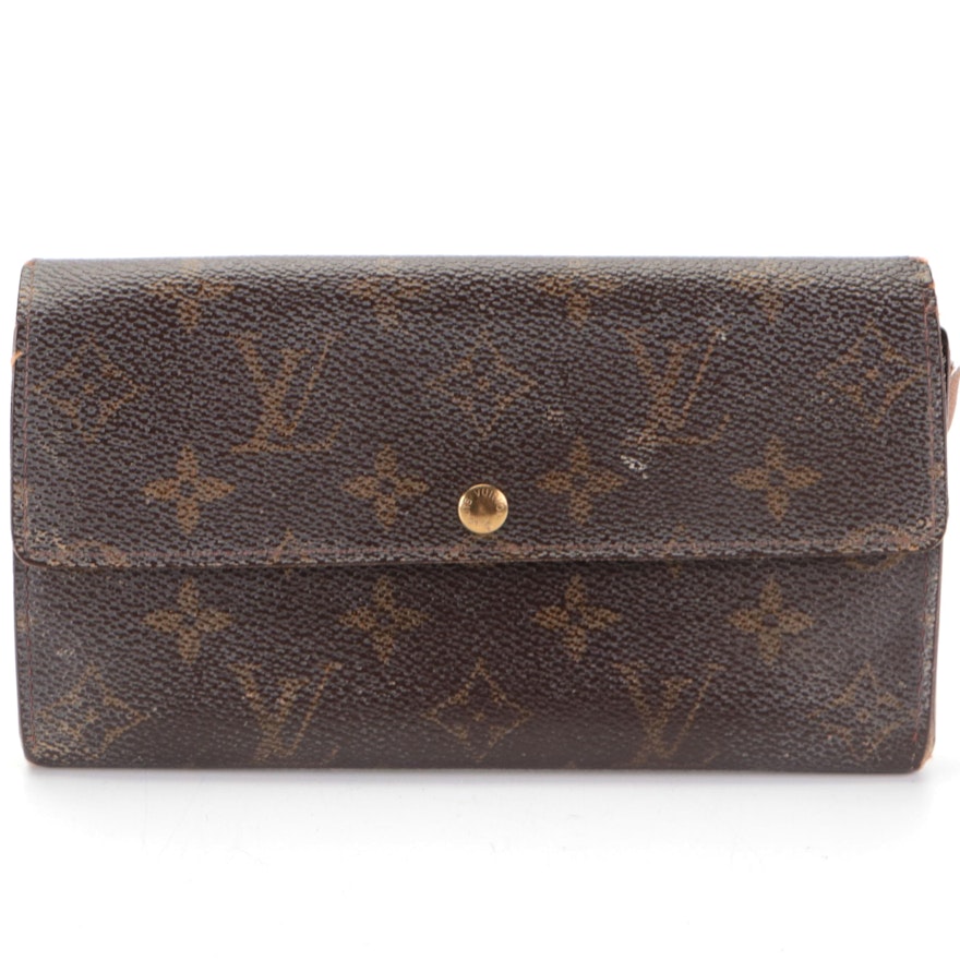 Louis Vuitton Sarah Wallet in Monogram Coated Canvas