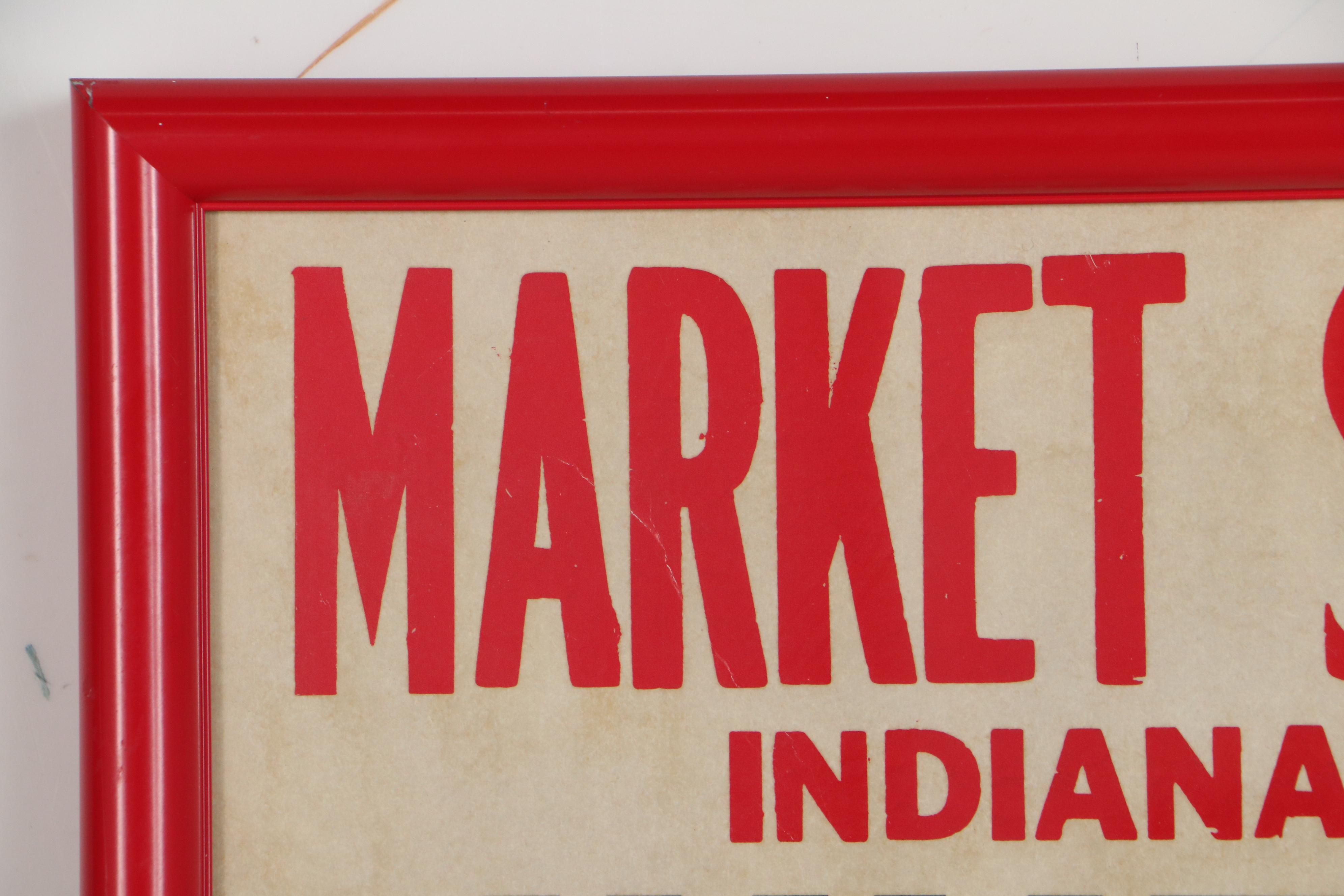 Elvis Presley at Market Square Arena Offset Lithograph Poster, 1976