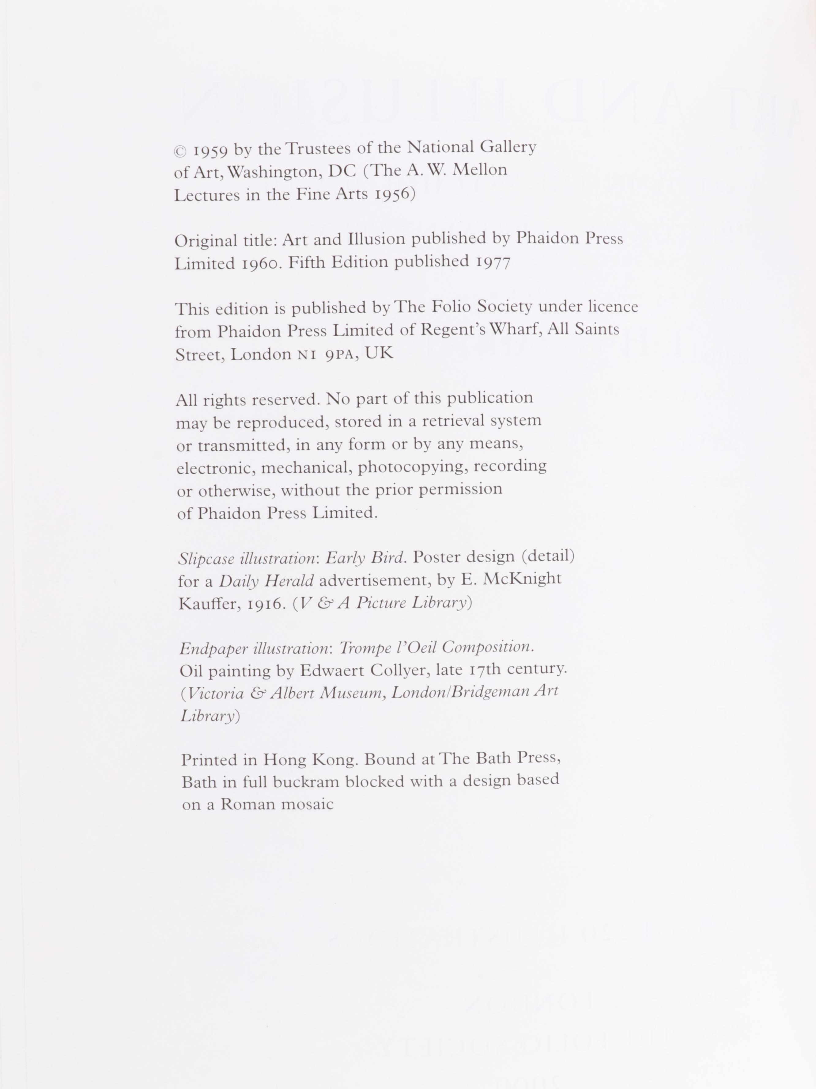 Folio Society "Art and Illusion" by E. H. Gombrich and More Nonfiction Books