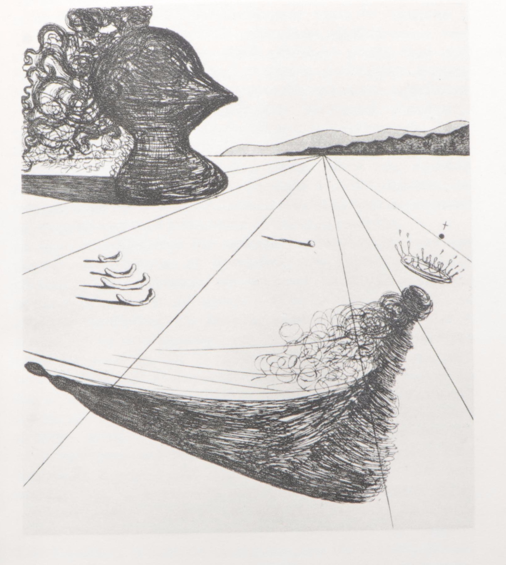 Salvador Dalí Illustrated "Le Château d'Otrante" by Horace Walpole, 1964