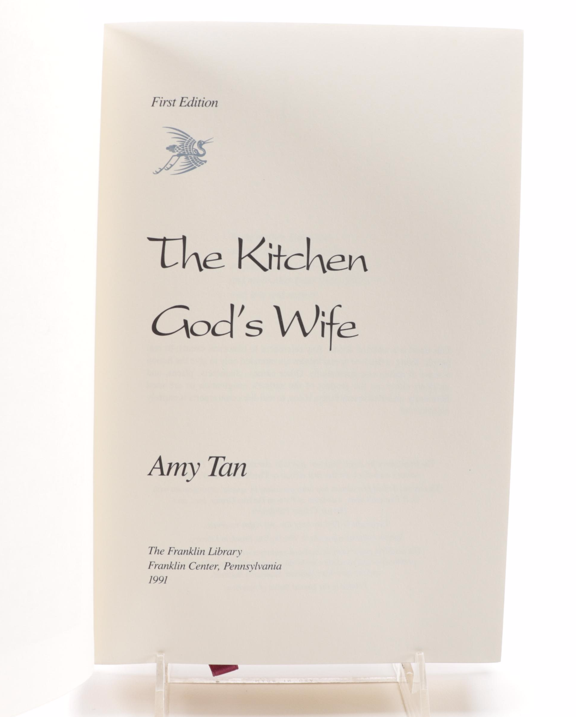 Signed First Edition "The Kitchen God’s Wife" by Amy Tan and More Signed Books