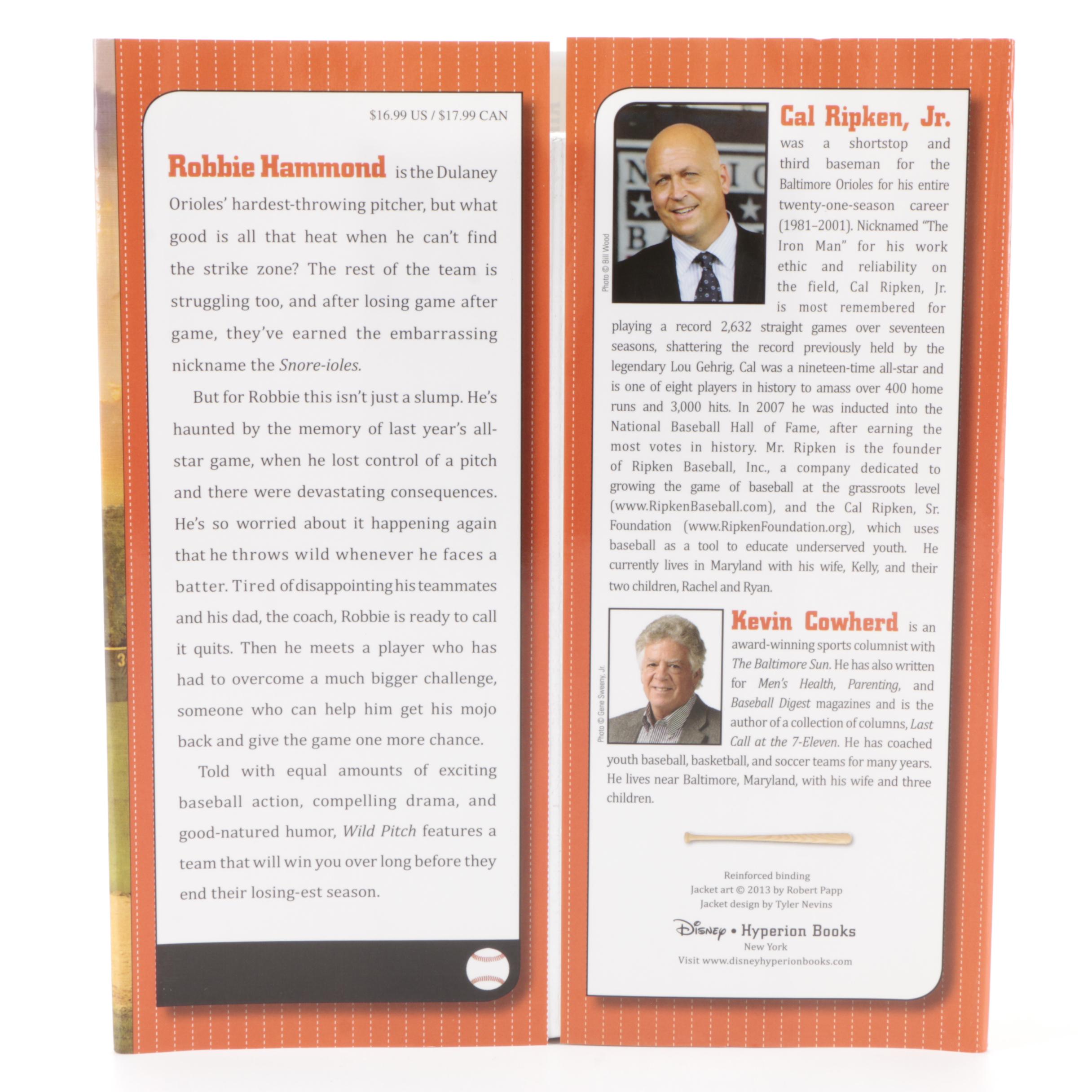 Signed First Edition "Wild Pitch" by Cal Ripken and Other Signed Book