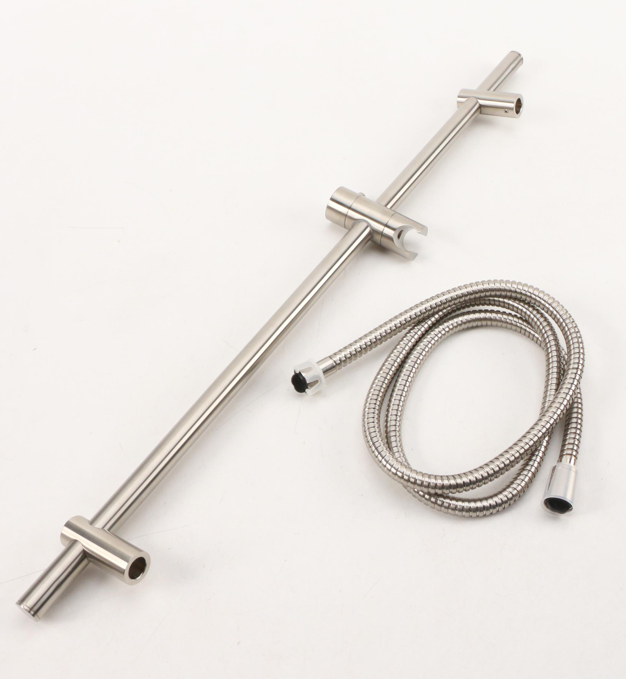 Brushed Nickel Finished Hand Shower, Towel Ring and Other Fixtures