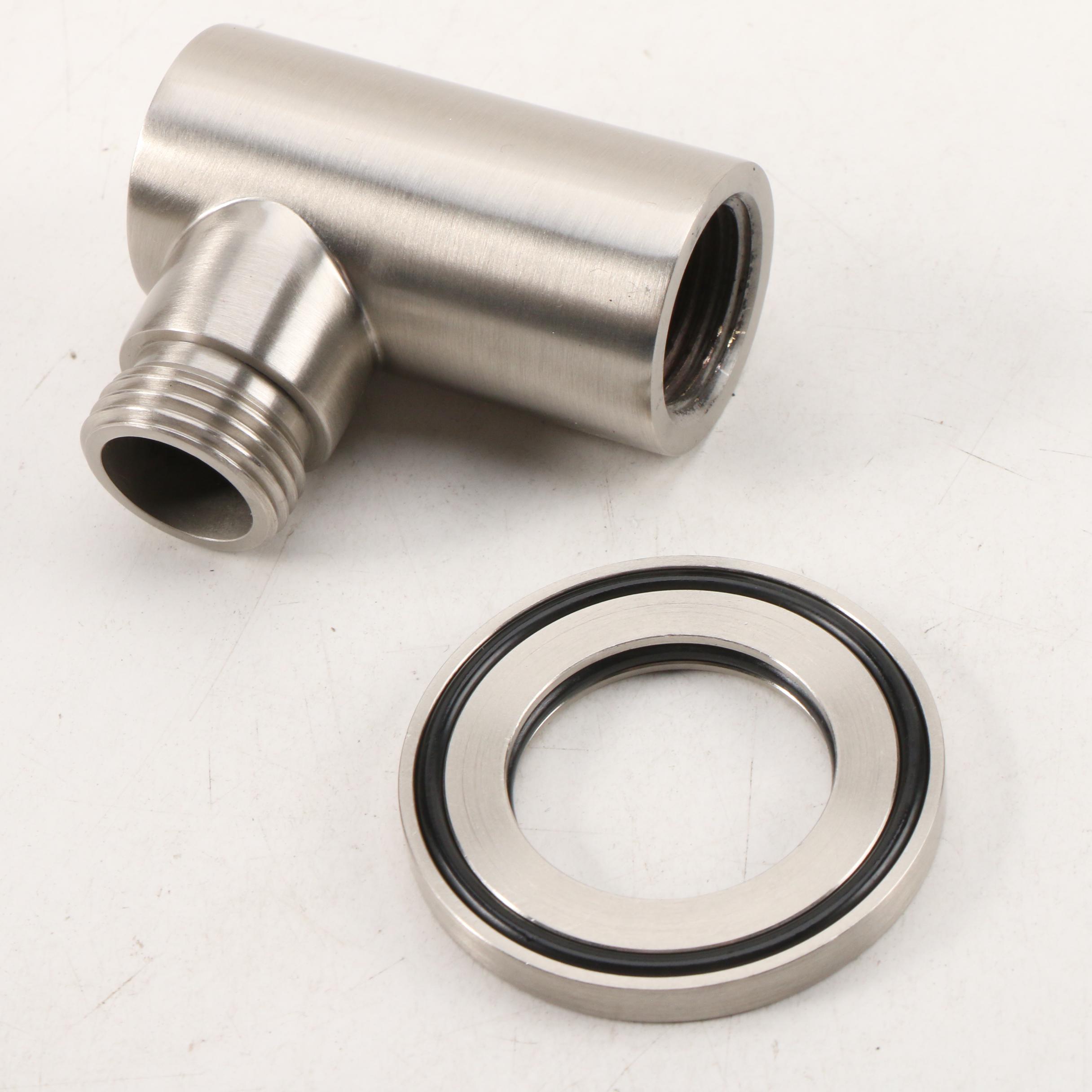 Brushed Nickel Finished Hand Shower, Towel Ring and Other Fixtures