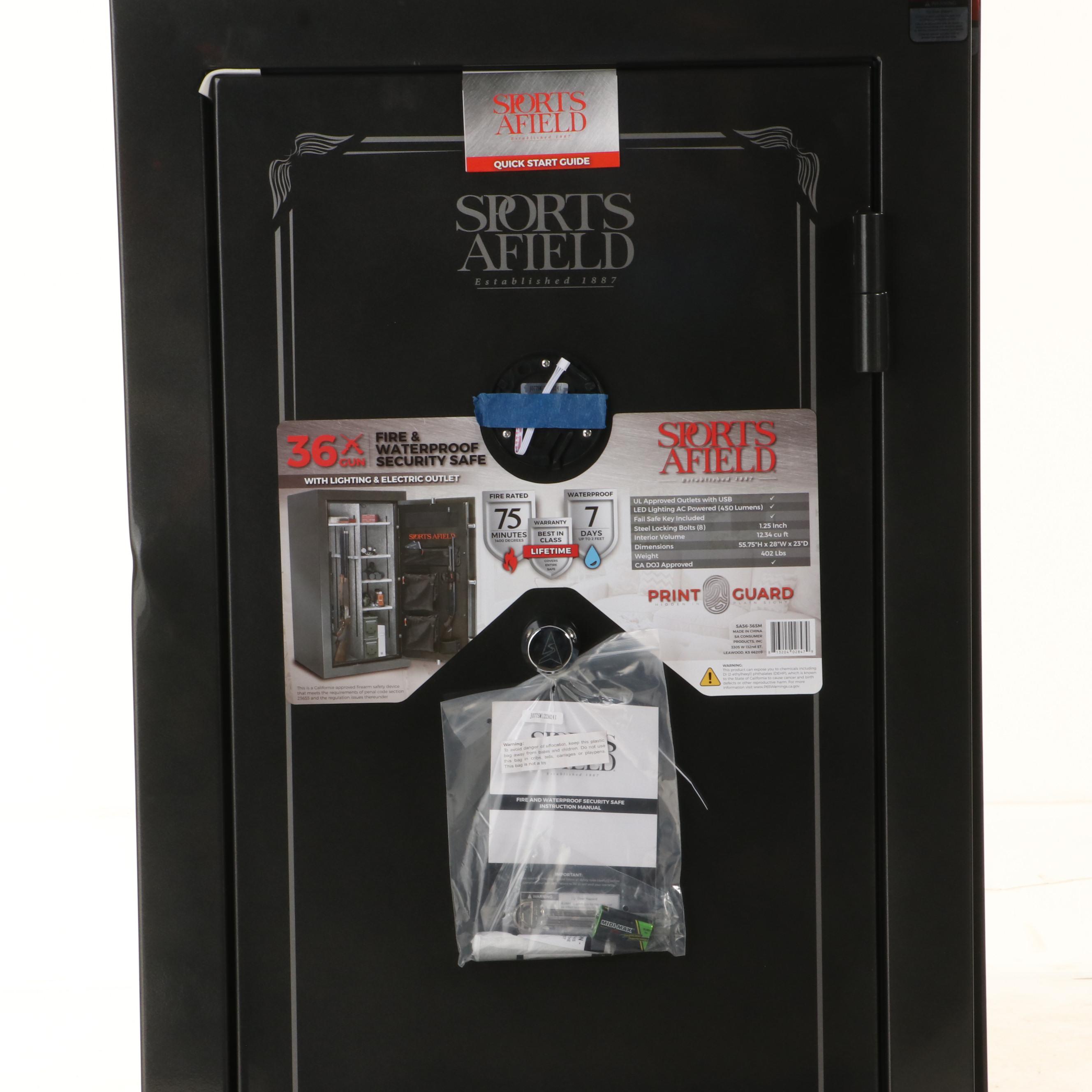 Sports Afield 36 Gun Executive Fire and Waterproof Security Safe