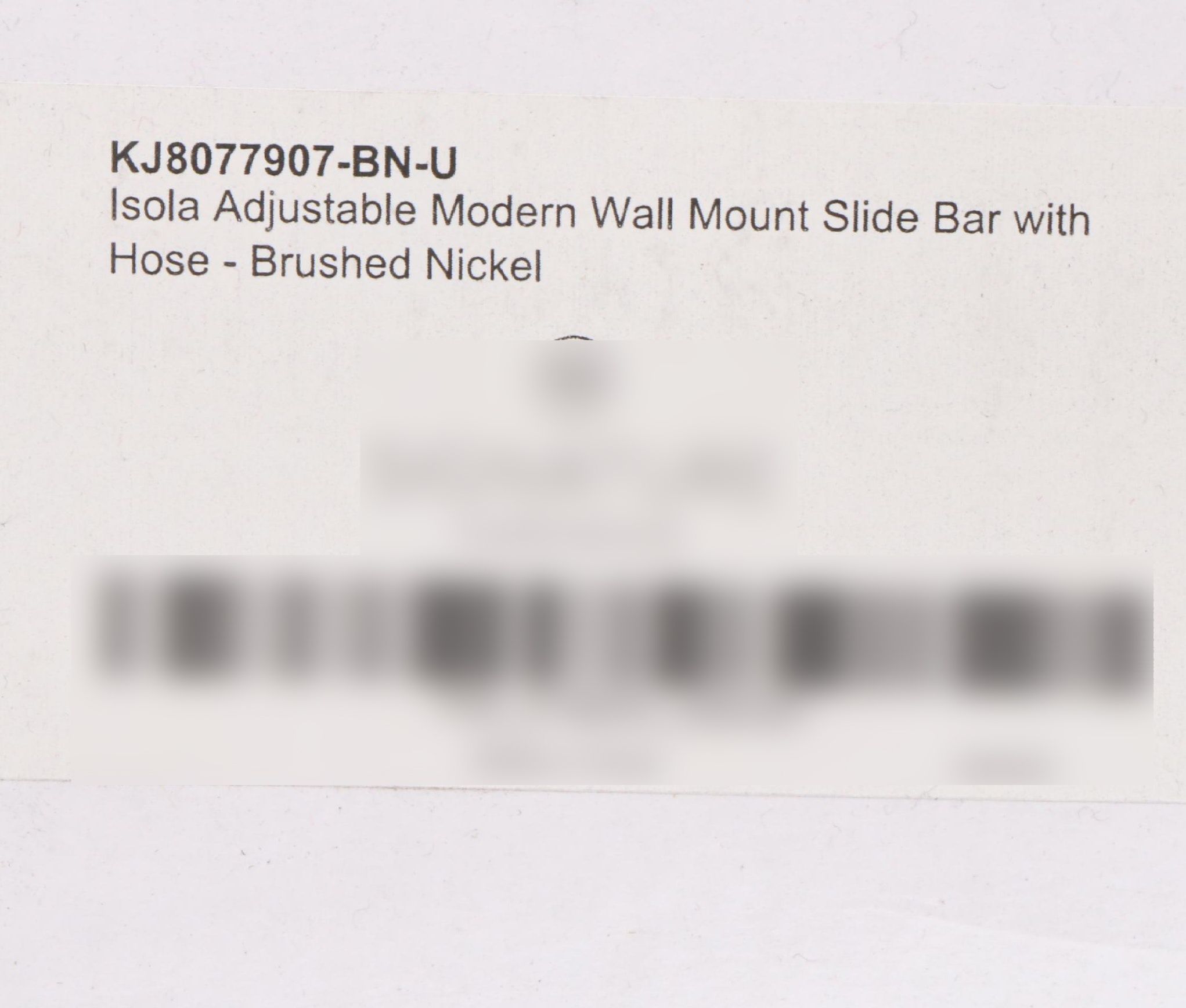 Brushed Nickel Finished Hand Shower, Towel Ring and Other Fixtures